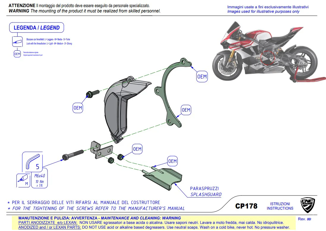 Ritzelabdeckung Aluminium CNC Racing Ducati Panigale V4/S/R (25-26) CP178 - Image 7