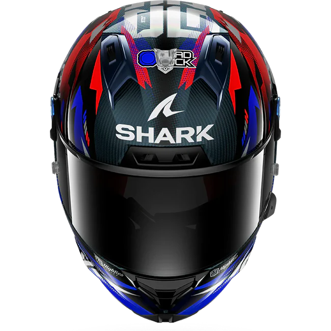 Shark Aeron Helm Johann Zarco Replica GP de France – Carbon Blue Chrom - Image 4