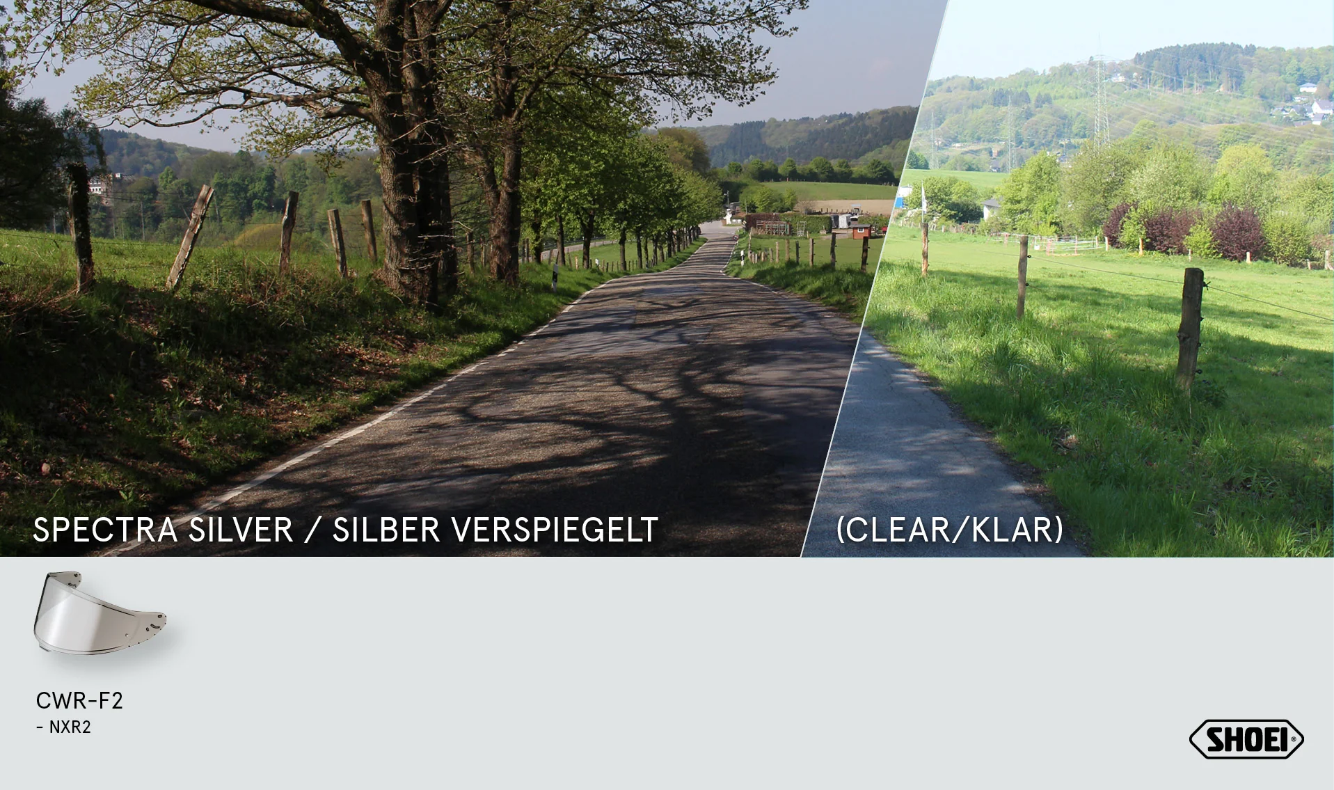 Shoei Visier X-SPR PRO (CWR-F2PN) Silber Verspiegelt - Image 3