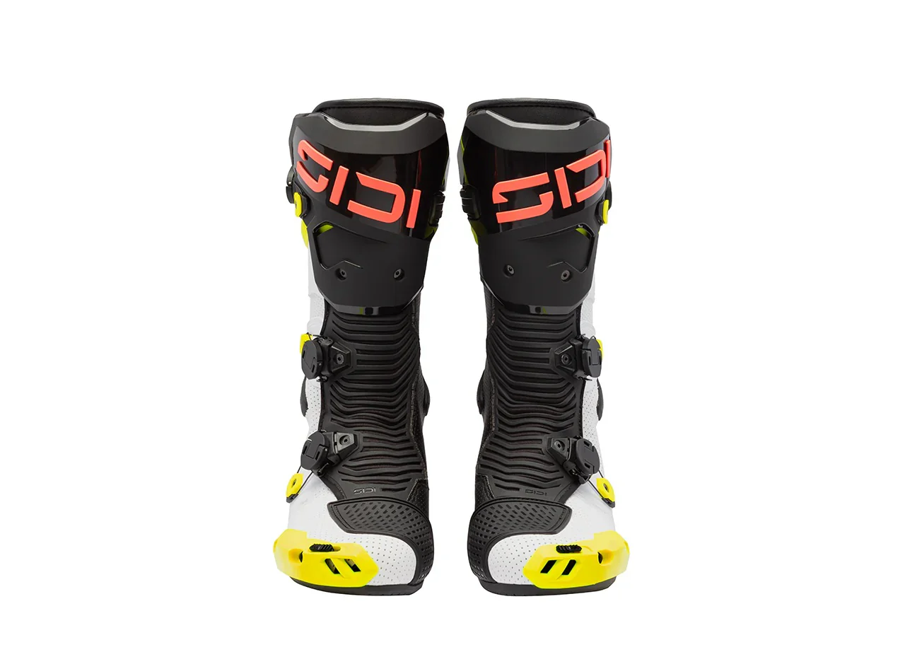 Sidi MAG 2 Air Motorradstiefel Fluo Gelb / Korallenrot - 390 - Image 3