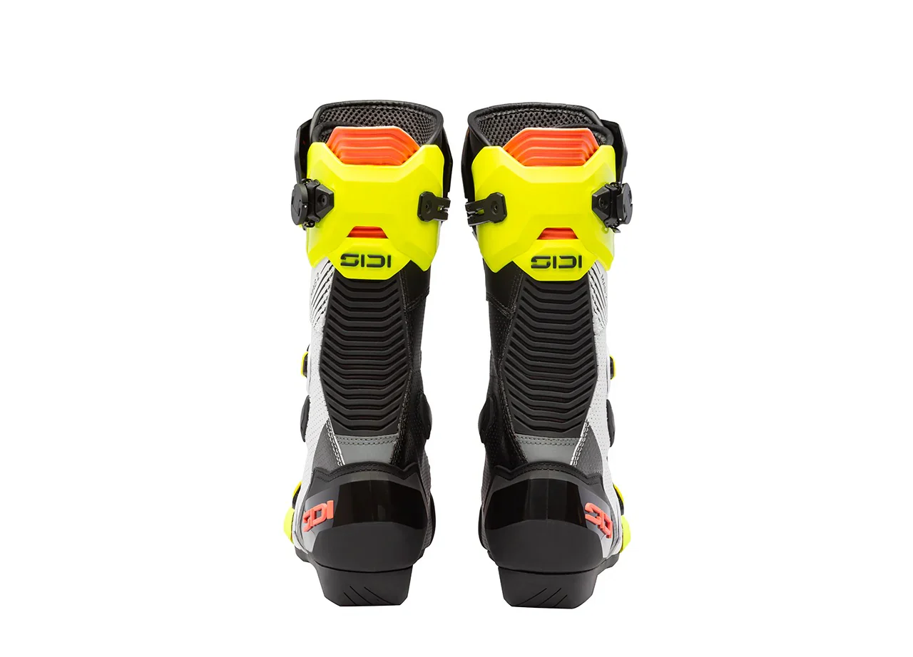 Sidi MAG 2 Air Motorradstiefel Fluo Gelb / Korallenrot - 390 - Image 4