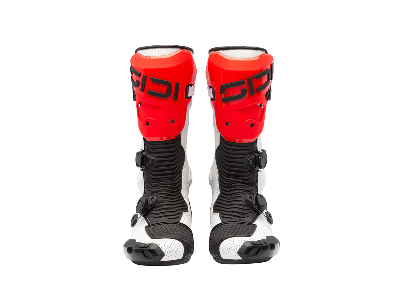 Sidi MAG 2 Air Motorradstiefel Weiß Schwarz Rot - 391 - Image 3