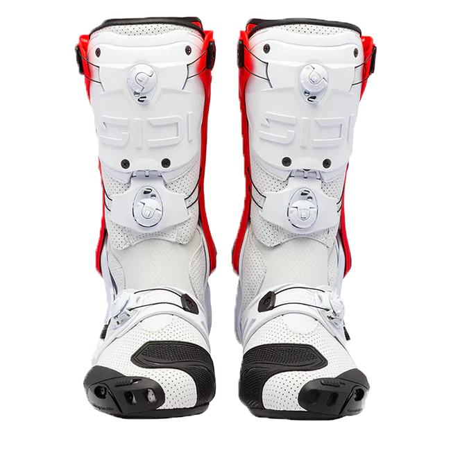 Sidi Rex Air Motorradstiefel Weiß/Rot 391 - Image 3