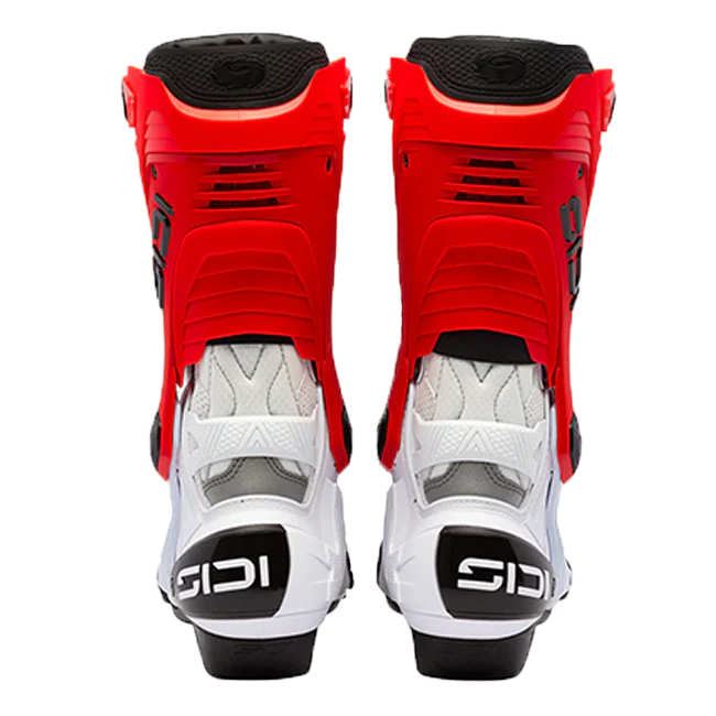 Sidi Rex Air Motorradstiefel Weiß/Rot 391 - Image 4