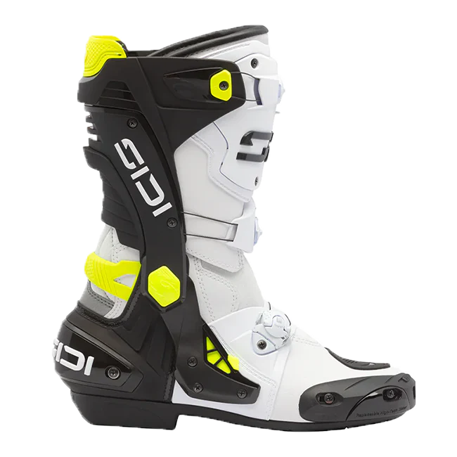 Sidi Rex Motorradstiefel Weiß/Schwarz/Yellow - Image 2
