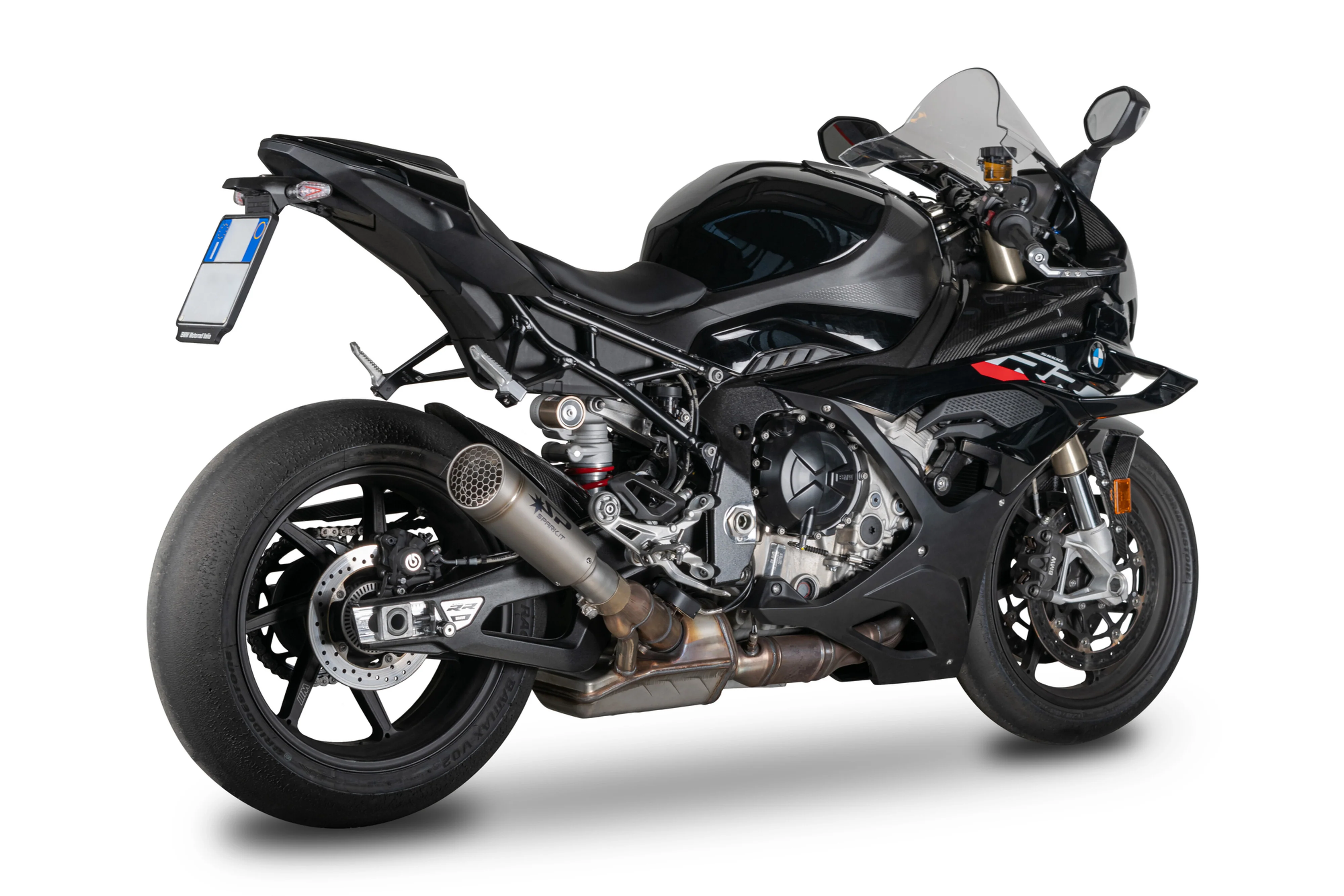 Spark Exhaust Slip-On Grid-O Titanium BMW S1000RR K67 (19-26) GBM0702 - Image 4
