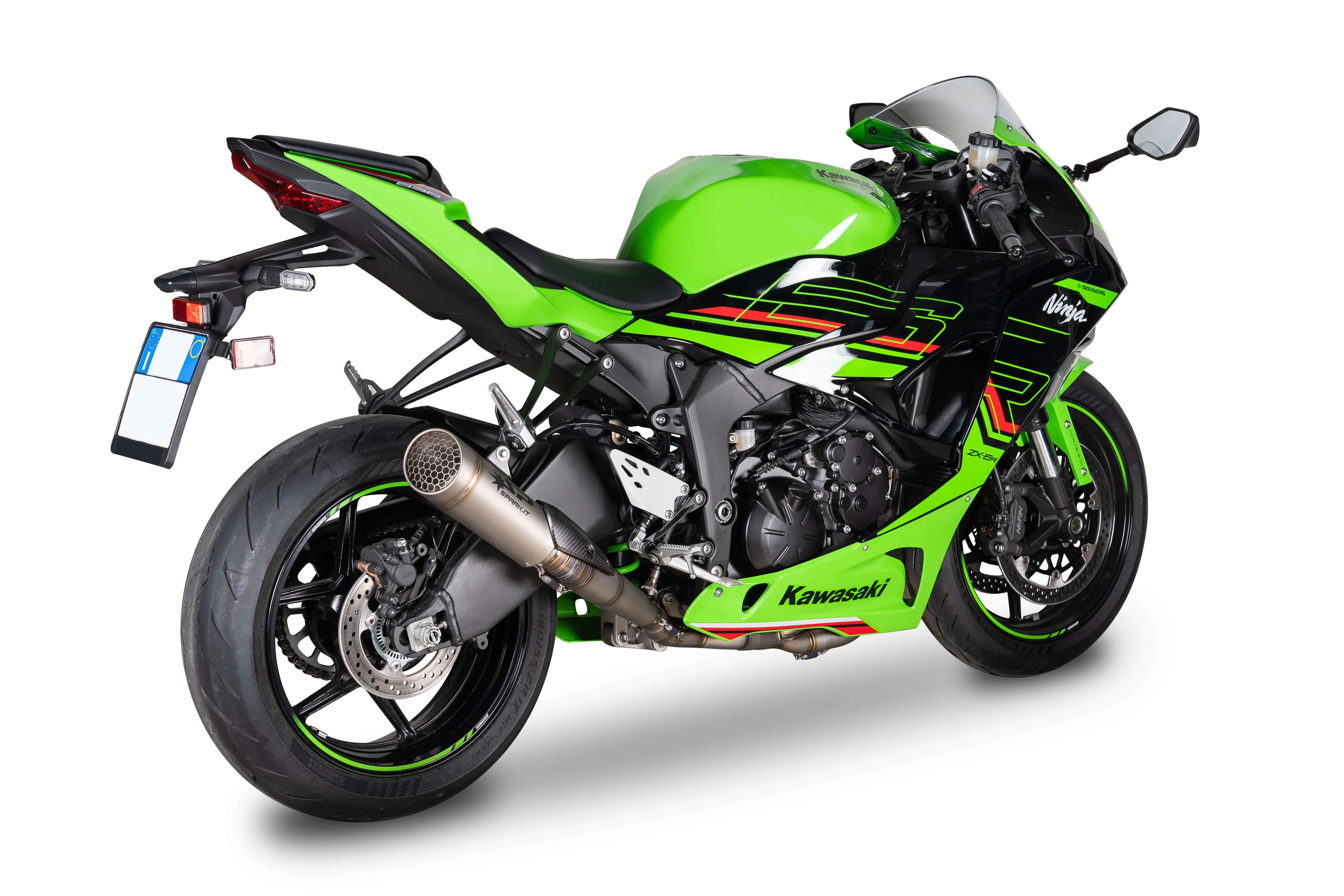 Spark Exhaust Komplettanlage Titanium Kawasaki ZX-6R/RR/636 (09-26) GKA8833T - Image 4