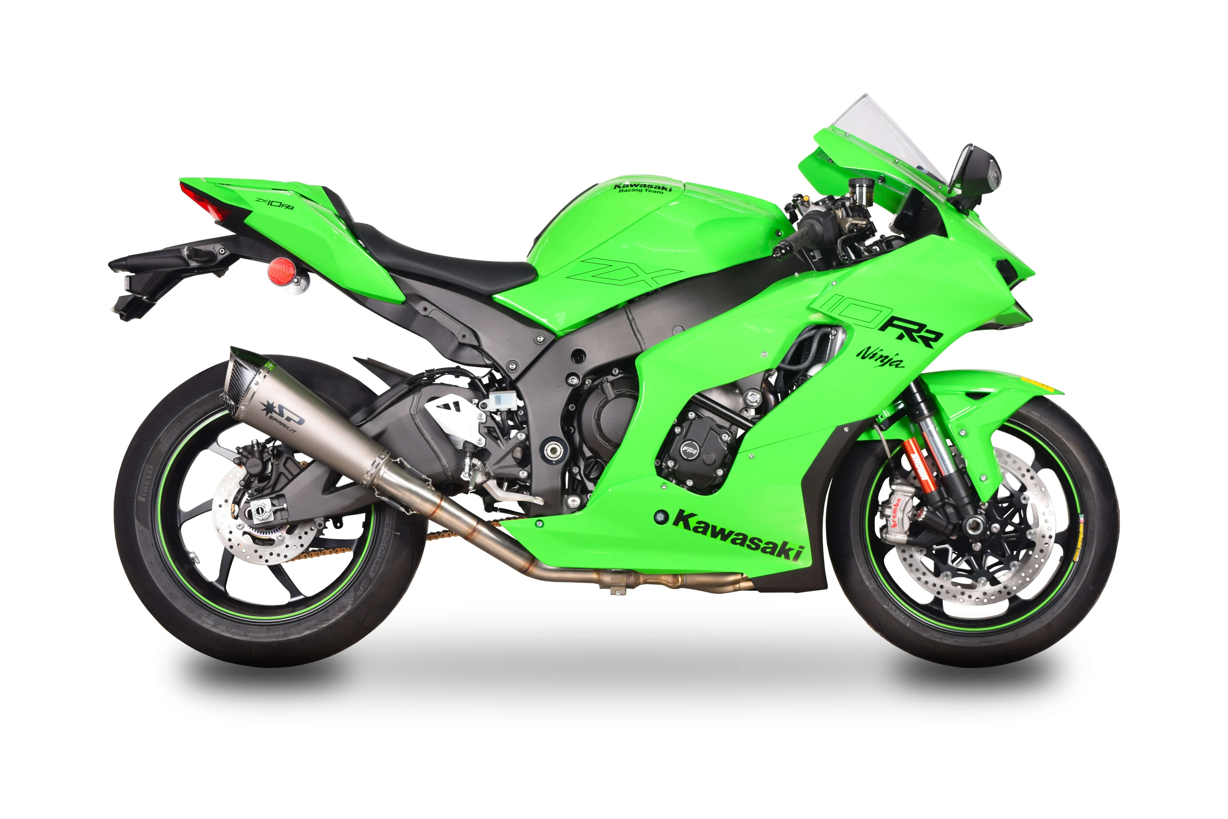 Spark Exhaust Slip-On Konix EVO + KAT-Ersatzrohr Kawasaki ZX-10 R/RR (21-26) GKA8841T - Image 2
