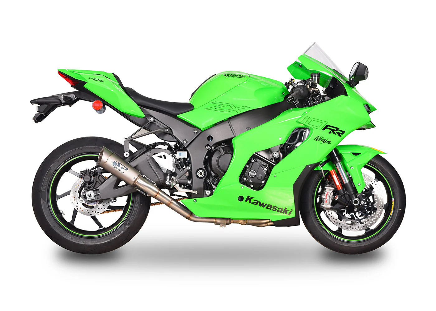 Spark Exhaust Slip-On Grid-O + KAT-Ersatzrohr Kawasaki ZX-10 R/RR (21-26) GKA8843T - Image 2