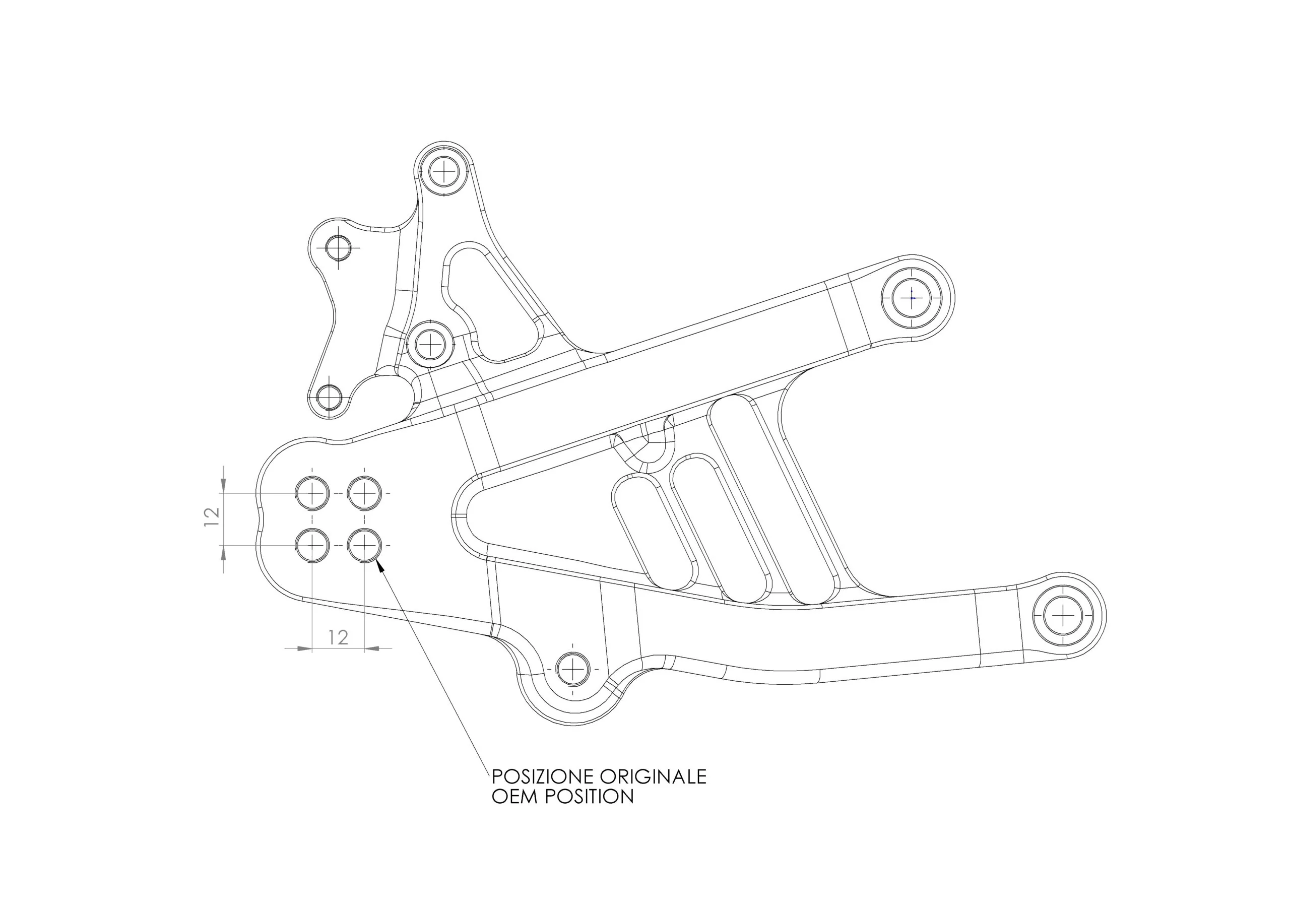 Fußrastenanlage "Standard" Spider Racing Ducati Panigale V4/S/R (25-26) 10.D311 - Image 2