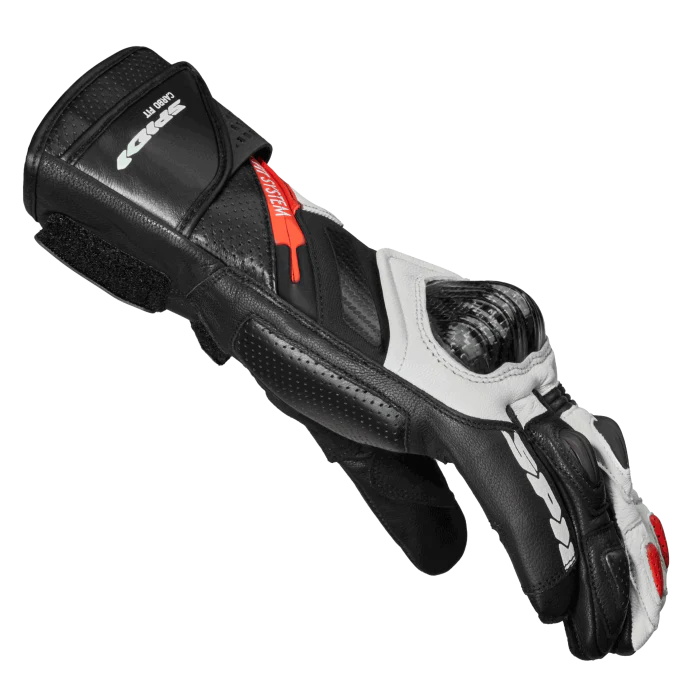 Spidi Carbo Fit Sport Motorrad Lederhandschuhe | Herren | Rot | A226014 - Image 3