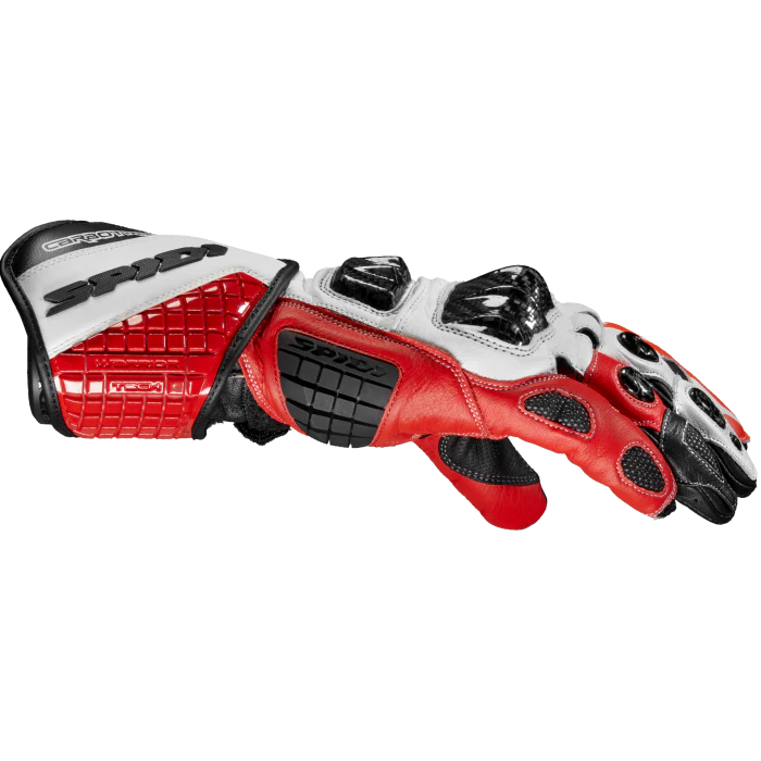 Spidi Carbo Track Evo Racing Motorrad Lederhandschuhe | Herren | Rot | A203014 - Image 3