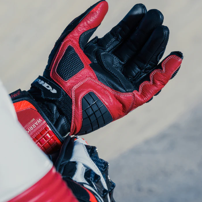 Spidi Carbo Track Evo Racing Motorrad Lederhandschuhe | Herren | Rot | A203014 - Image 6