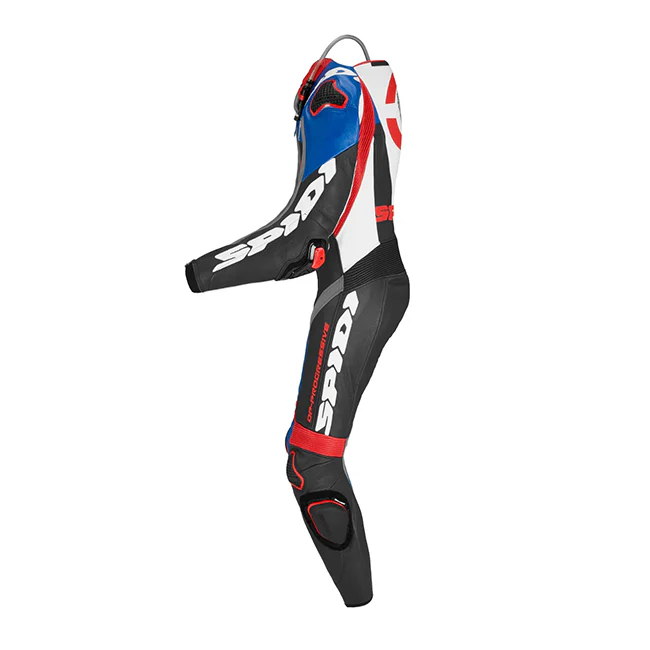 Spidi DP-Progressive Einteiler Lederkombi – Perforierter Rennanzug | Herren | Blau/Grau | Y161238 - Image 3