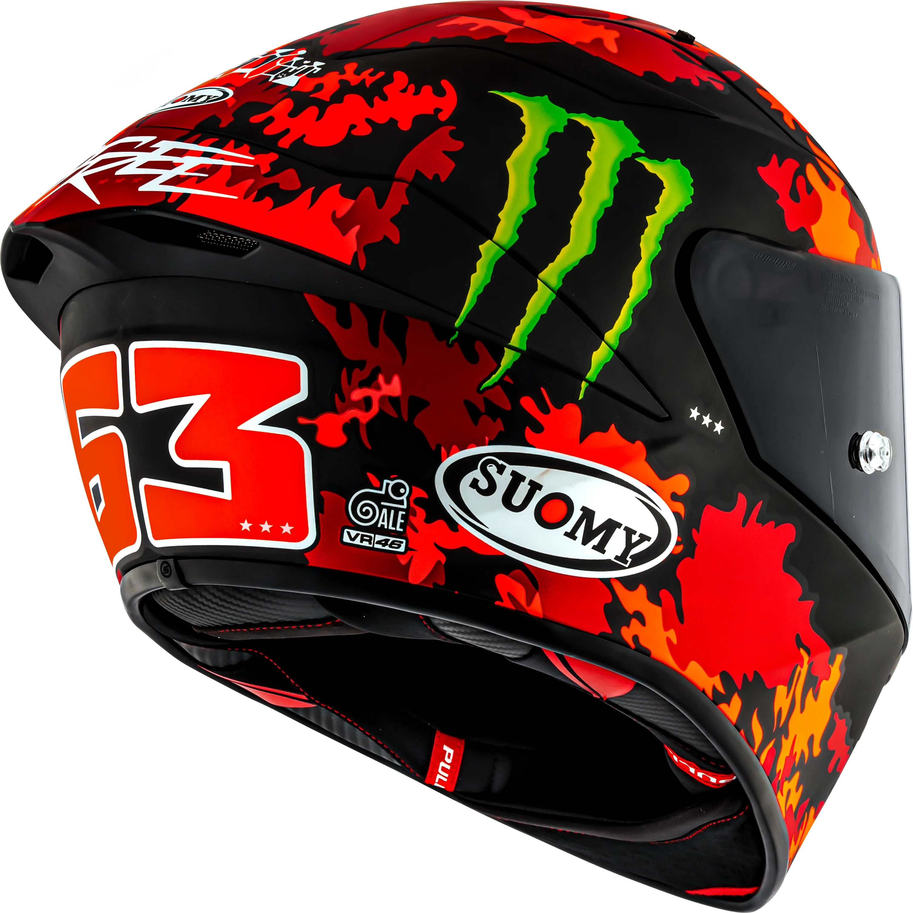 Suomy S1-XR GP Helm Francesco Pecco Bagnaia Monster Replica 2025 K6SX0017 - Image 7