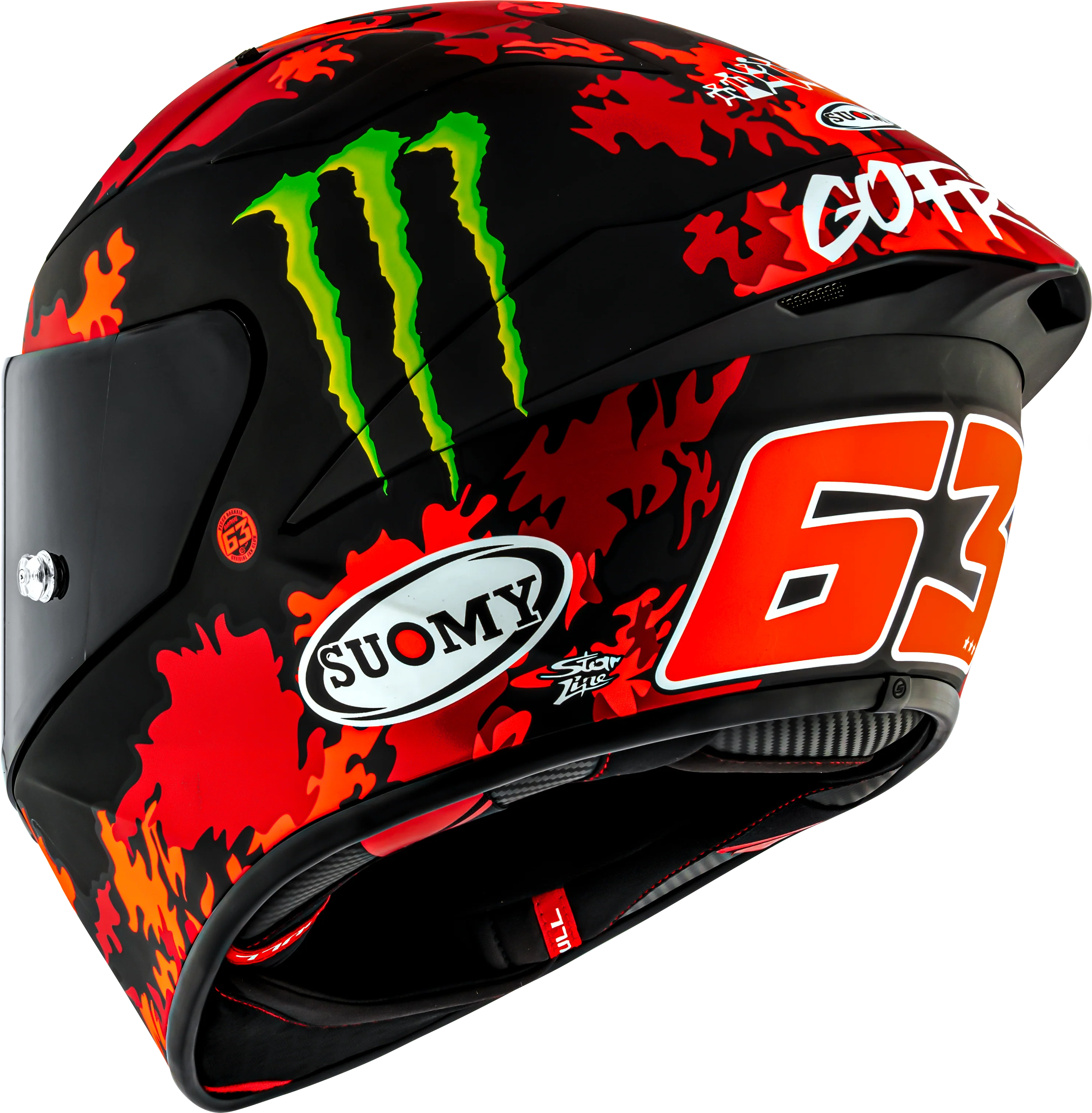 Suomy S1-XR GP Helm Francesco Pecco Bagnaia Monster Replica 2025 K6SX0017 - Image 9