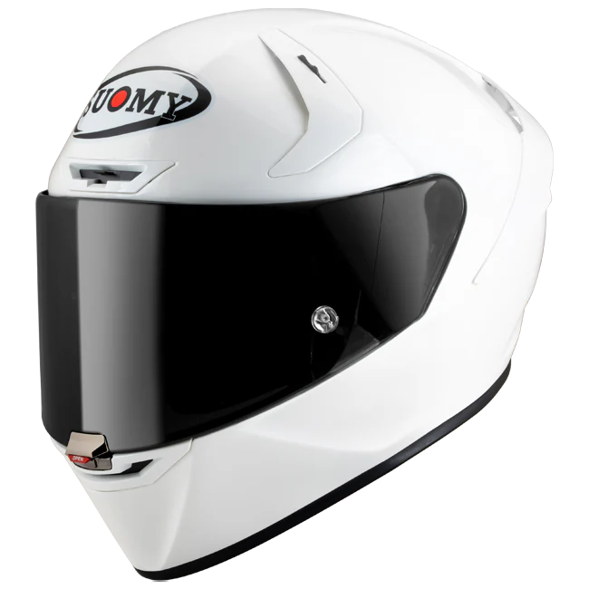 Suomy SR-GP Evo Helm Plain Pearl White Glossy K6S200W3 - Image 2