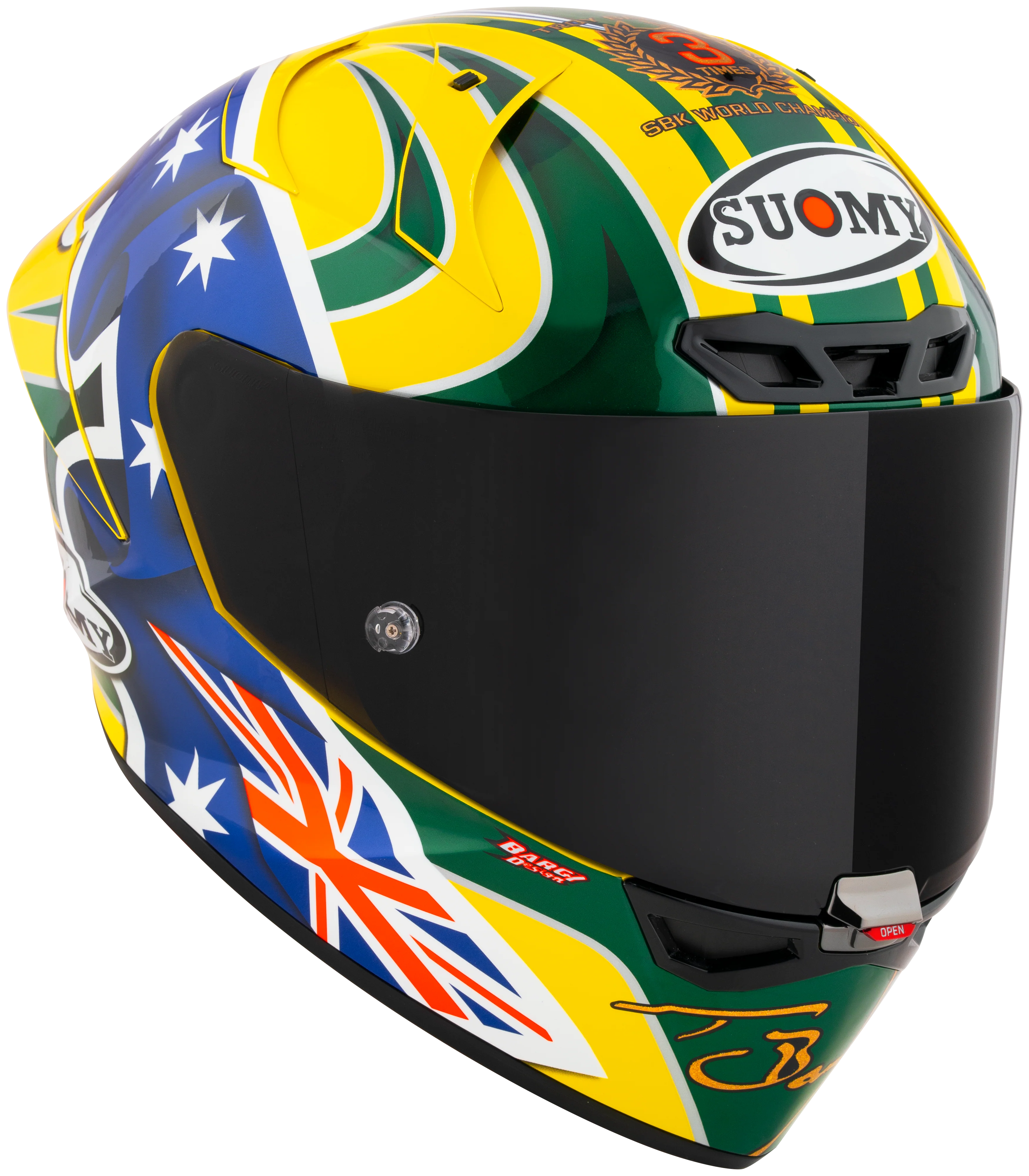Suomy S1-XR GP Helm Troy Bayliss Replica 2005 K6SX0002 - Image 6