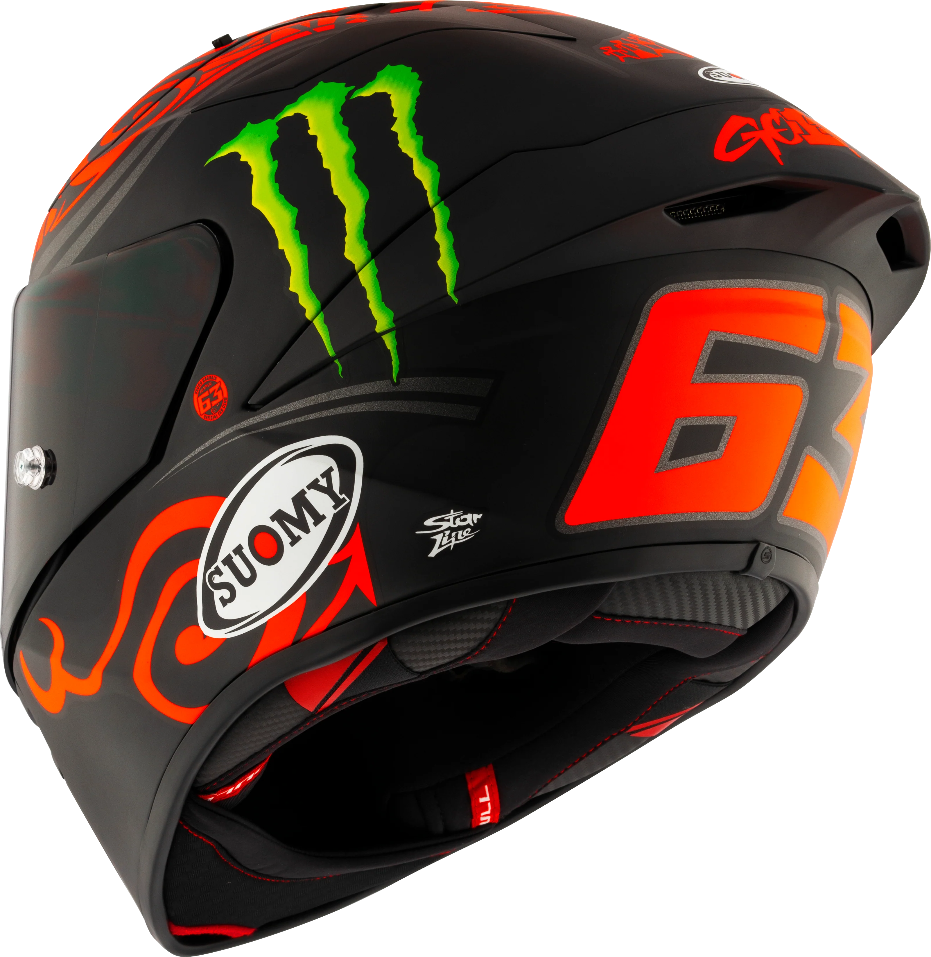 Suomy S1-XR GP Helm Francesco Pecco Bagnaia Monster Replica 2024 K6SX0013 - Image 7