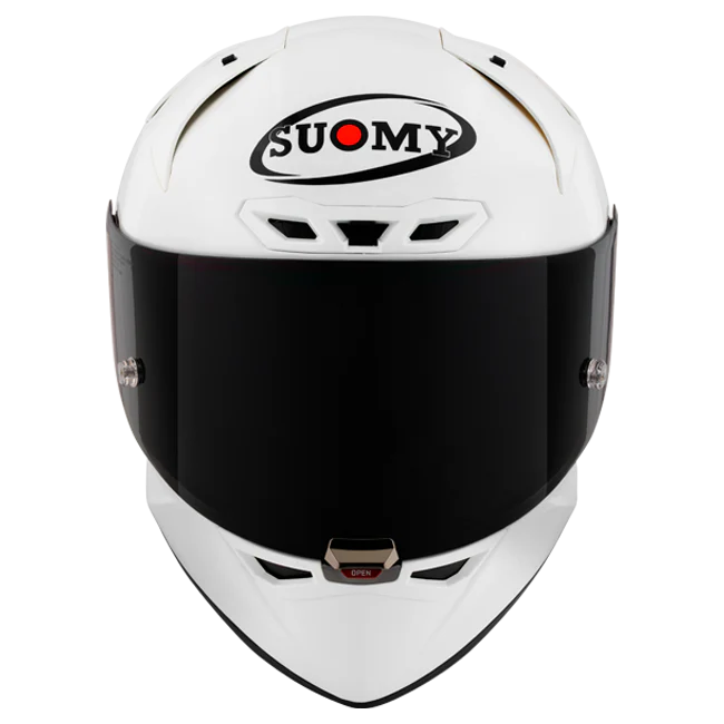 Suomy S1-XR GP Helm Plain White Glossy K6SX00W3 - Image 2