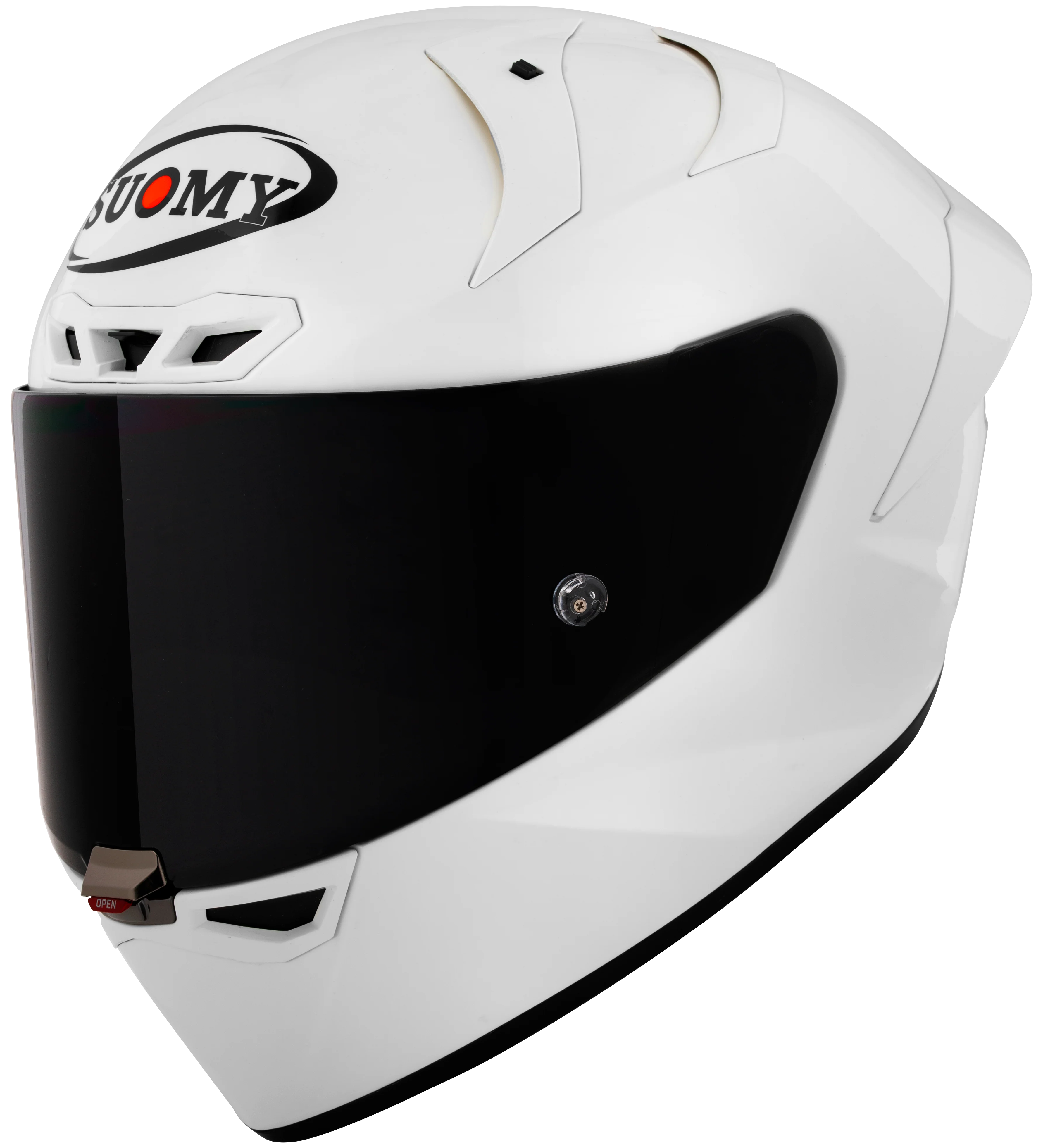 Suomy S1-XR GP Helm Plain White Glossy K6SX00W3 - Image 4