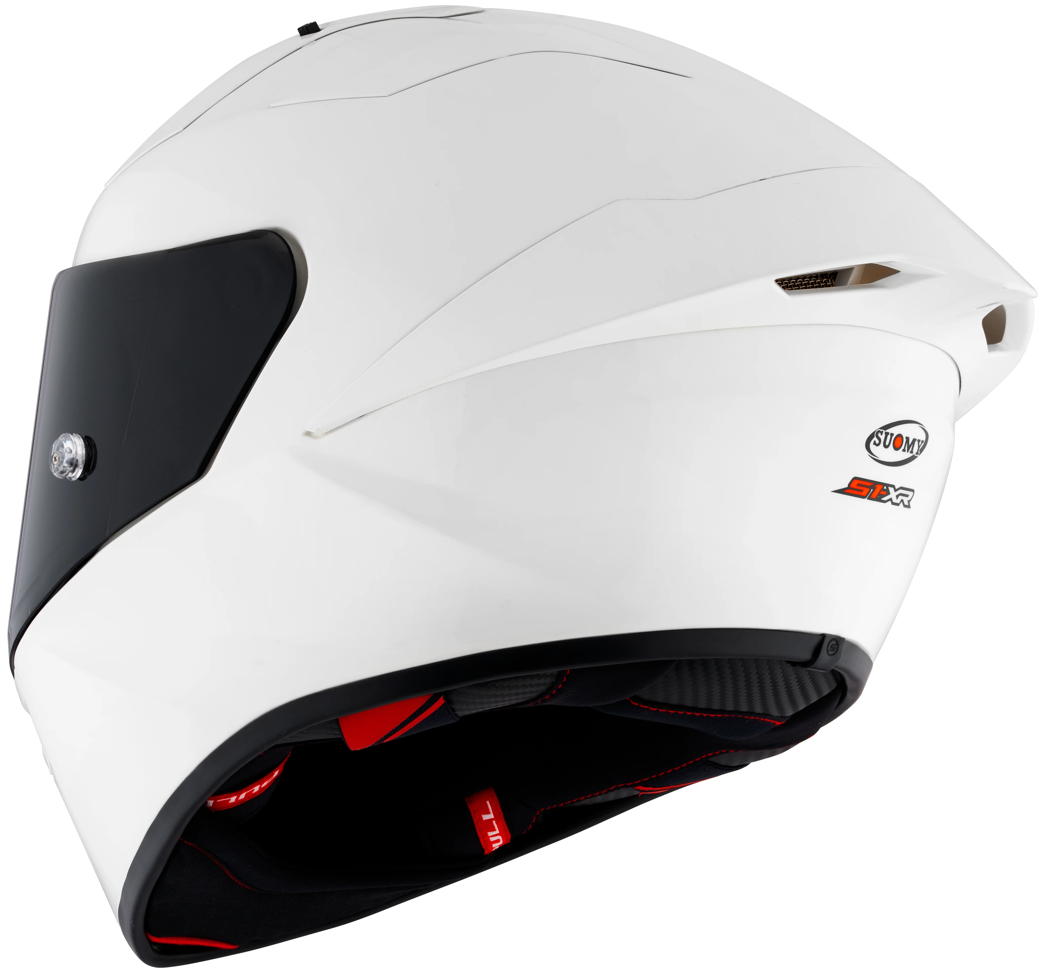 Suomy S1-XR GP Helm Plain White Glossy K6SX00W3 - Image 7