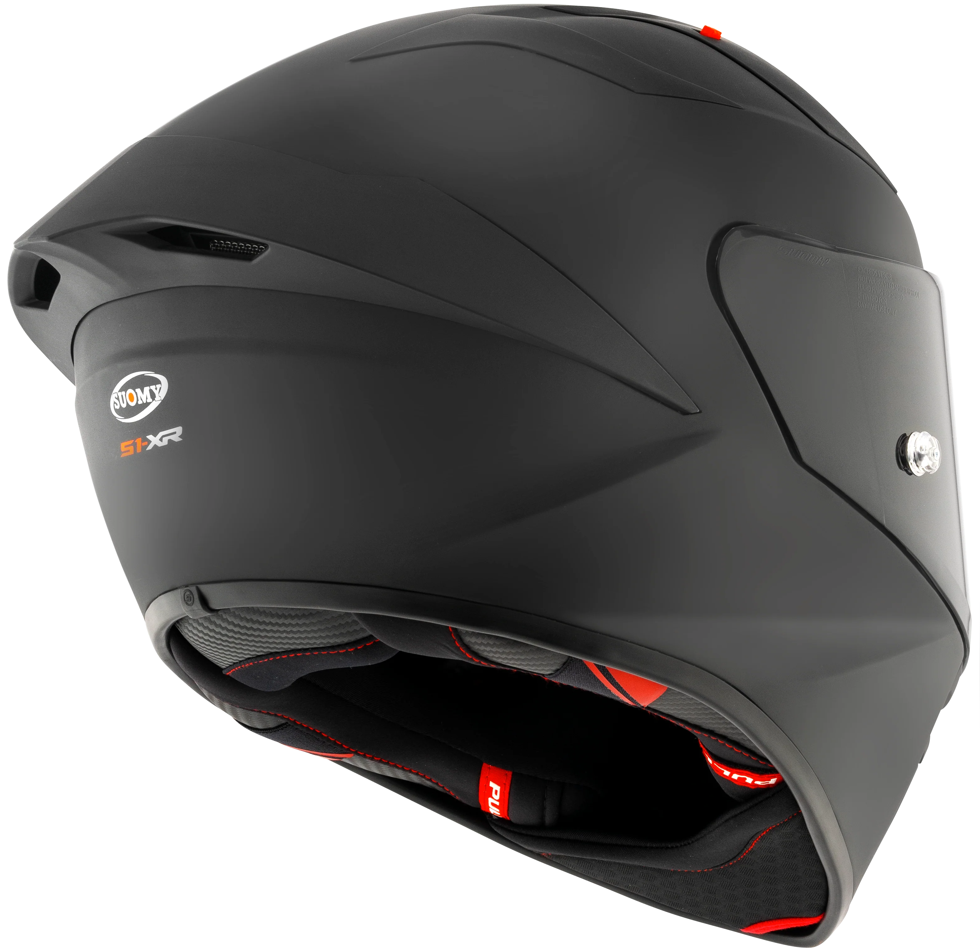 Suomy S1-XR GP Helm Plain Black Matt K6SX00X6 - Image 8