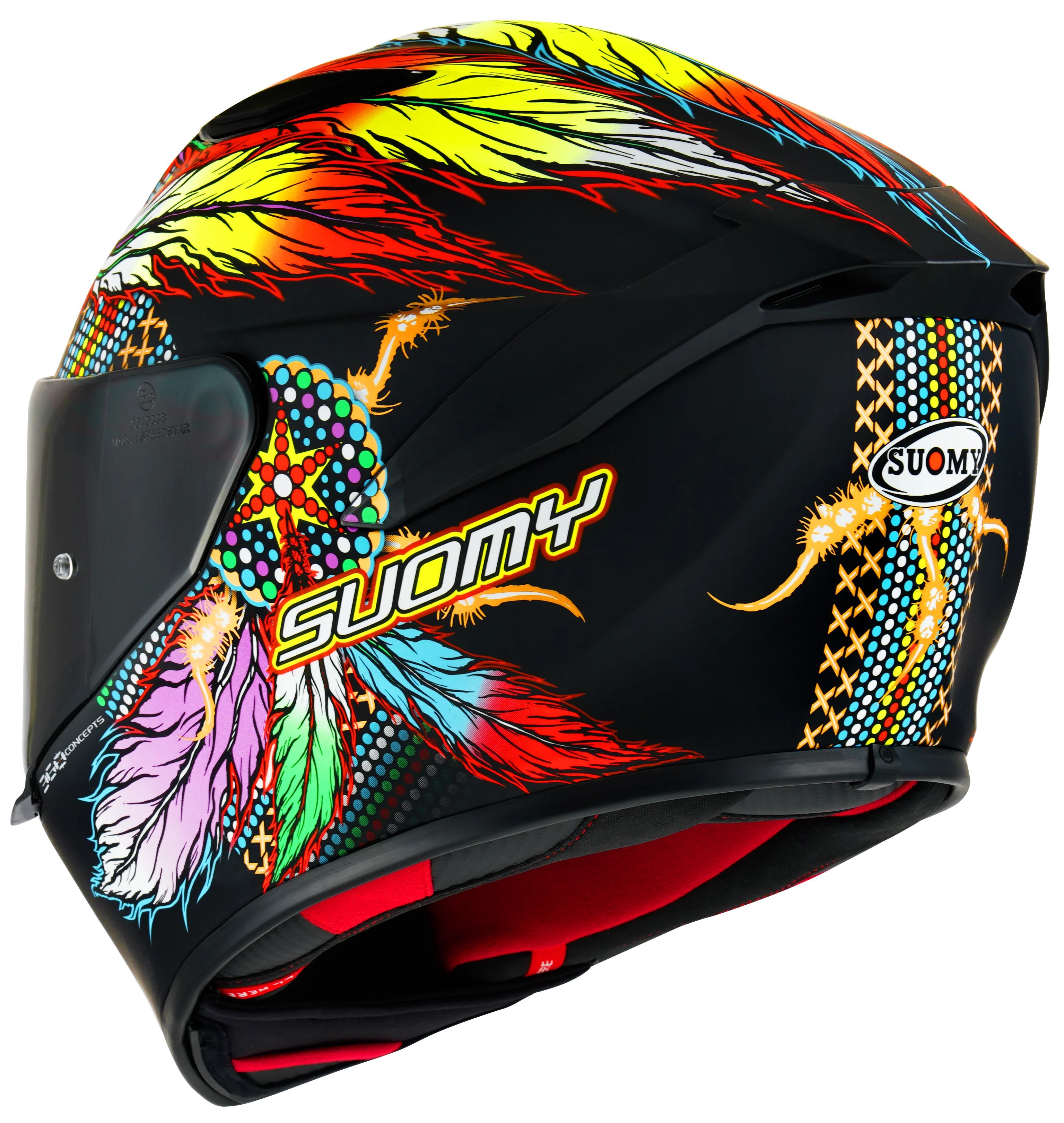 Suomy Track-1 Helm Chieftain Matt Black K6T10014 - Image 4