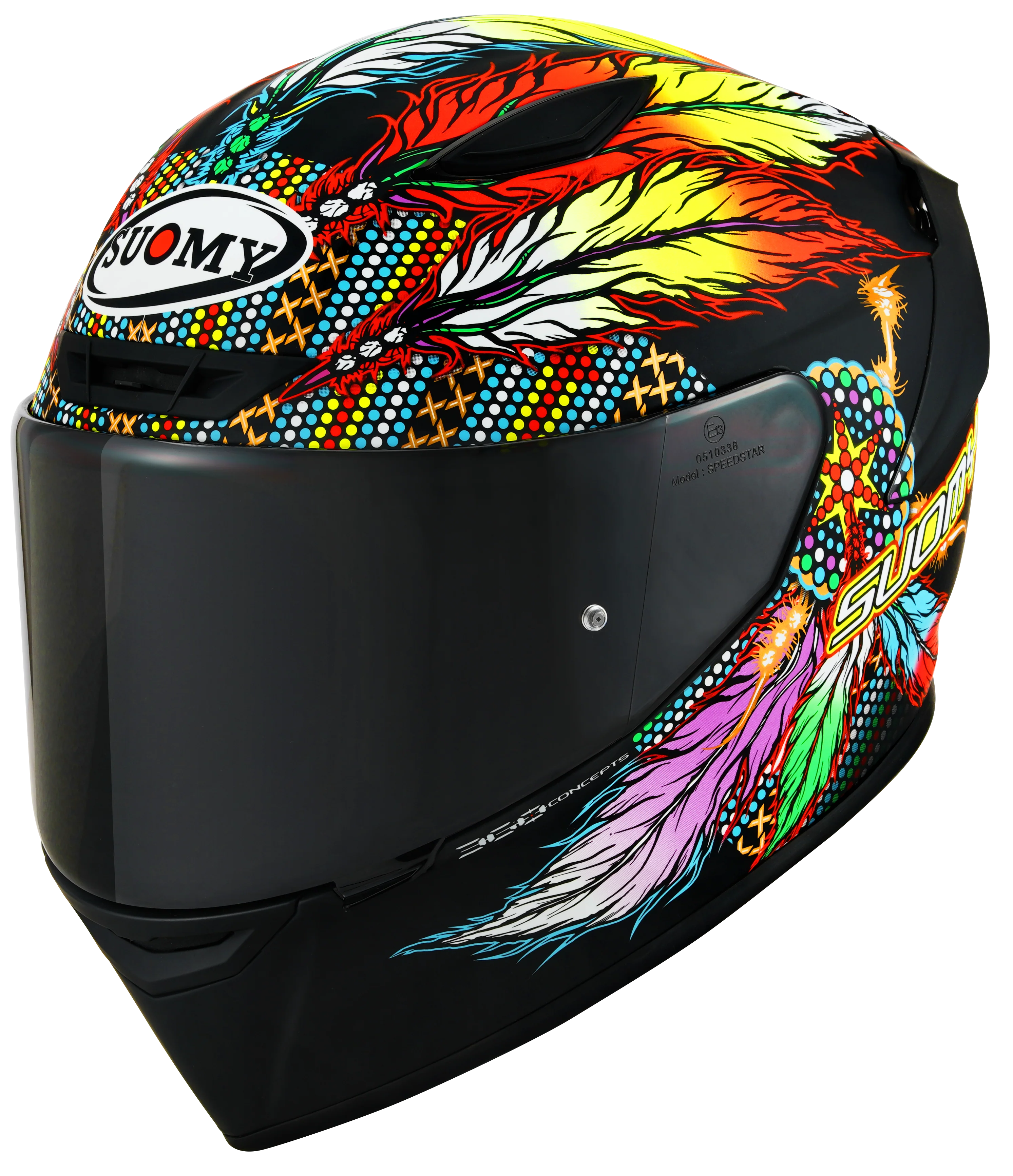 Suomy Track-1 Helm Chieftain Matt Black K6T10014 - Image 5