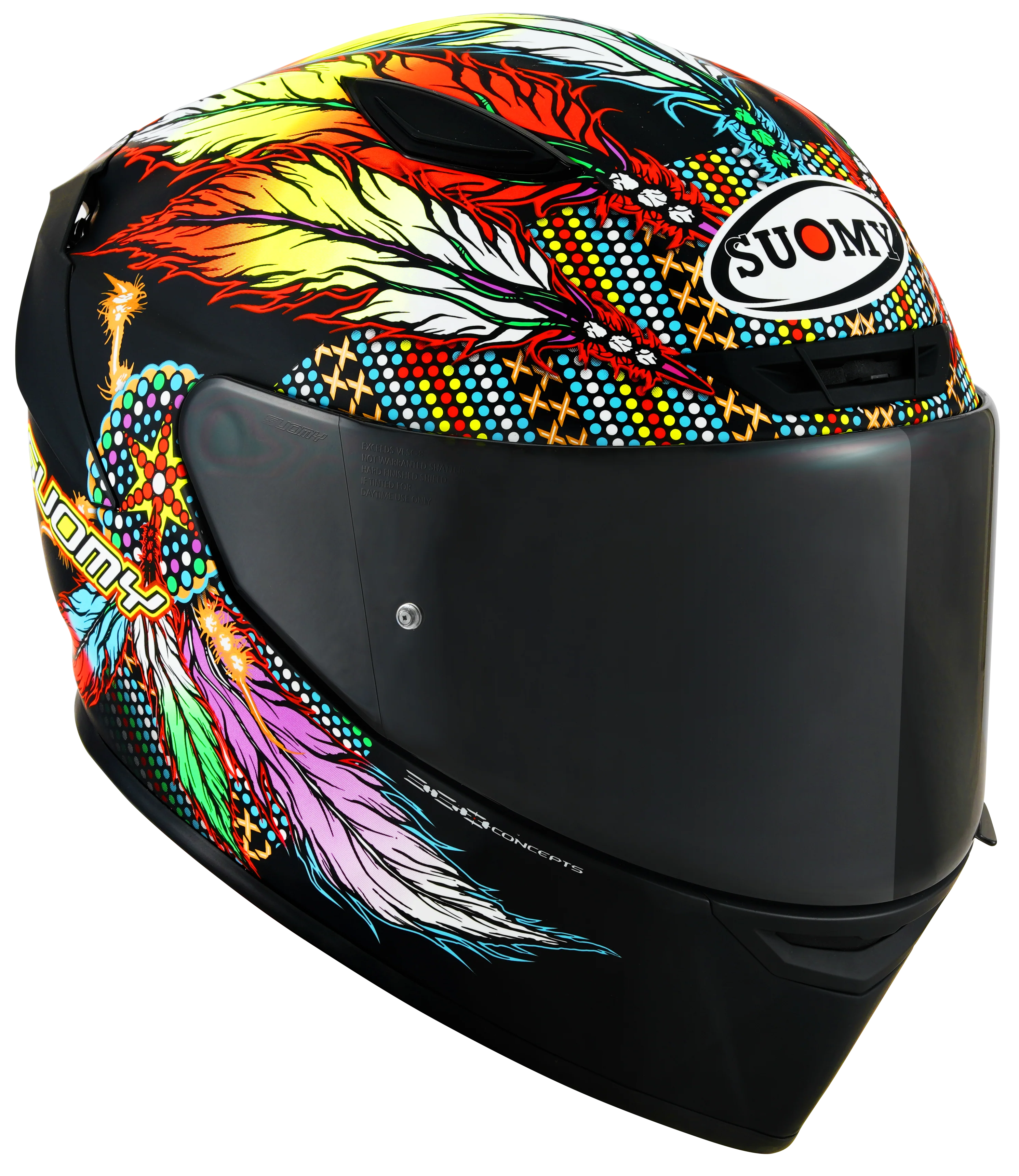 Suomy Track-1 Helm Chieftain Matt Black K6T10014 - Image 6