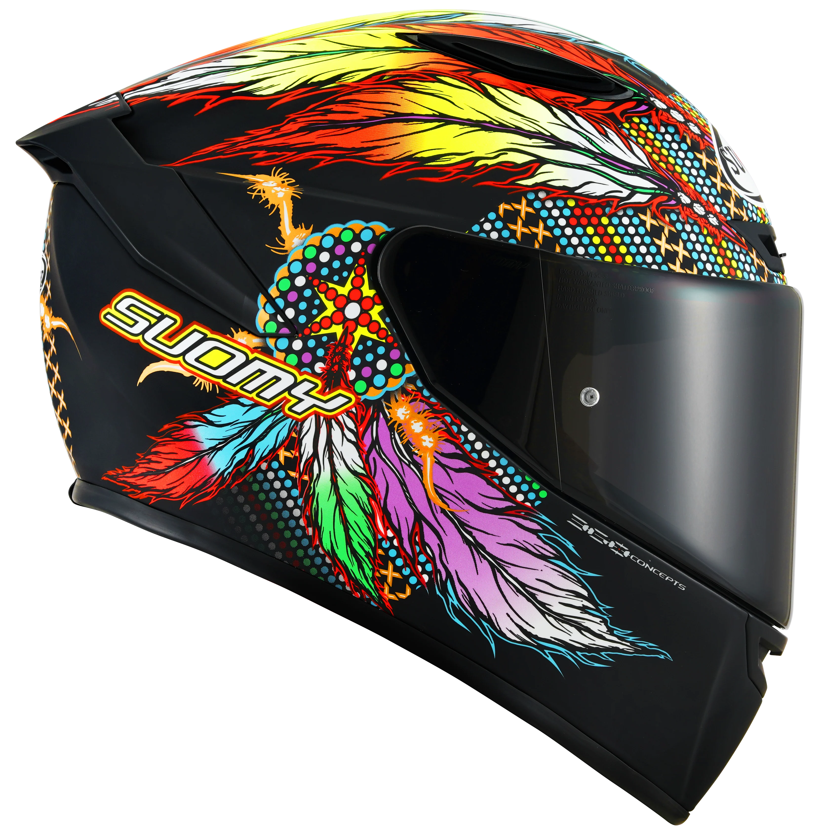 Suomy Track-1 Helm Chieftain Matt Black K6T10014 - Image 7