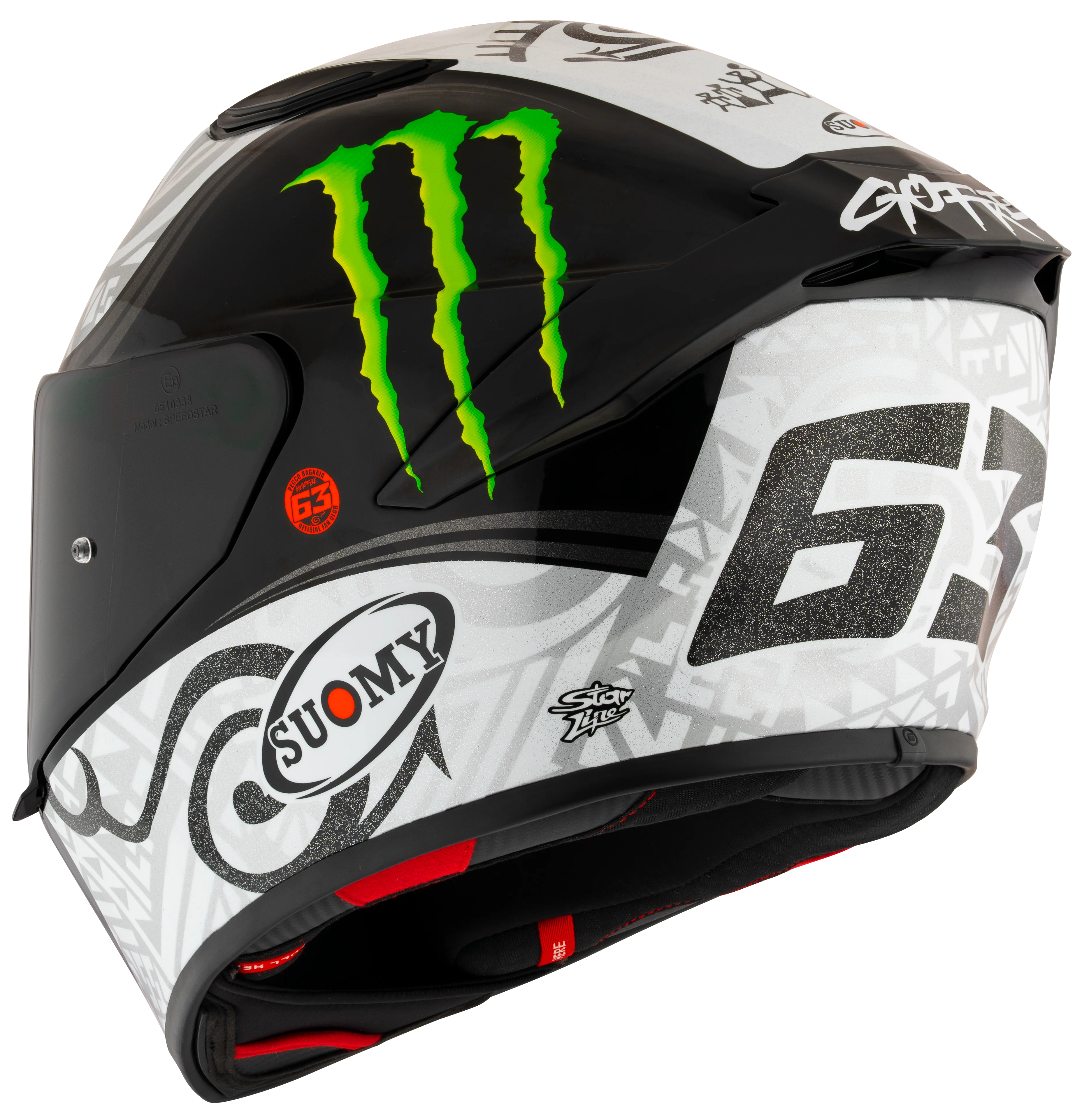 Suomy Track-1 Helm Francesco Pecco Bagnaia Winter Test 2023 Replica K6T10015 - Image 7