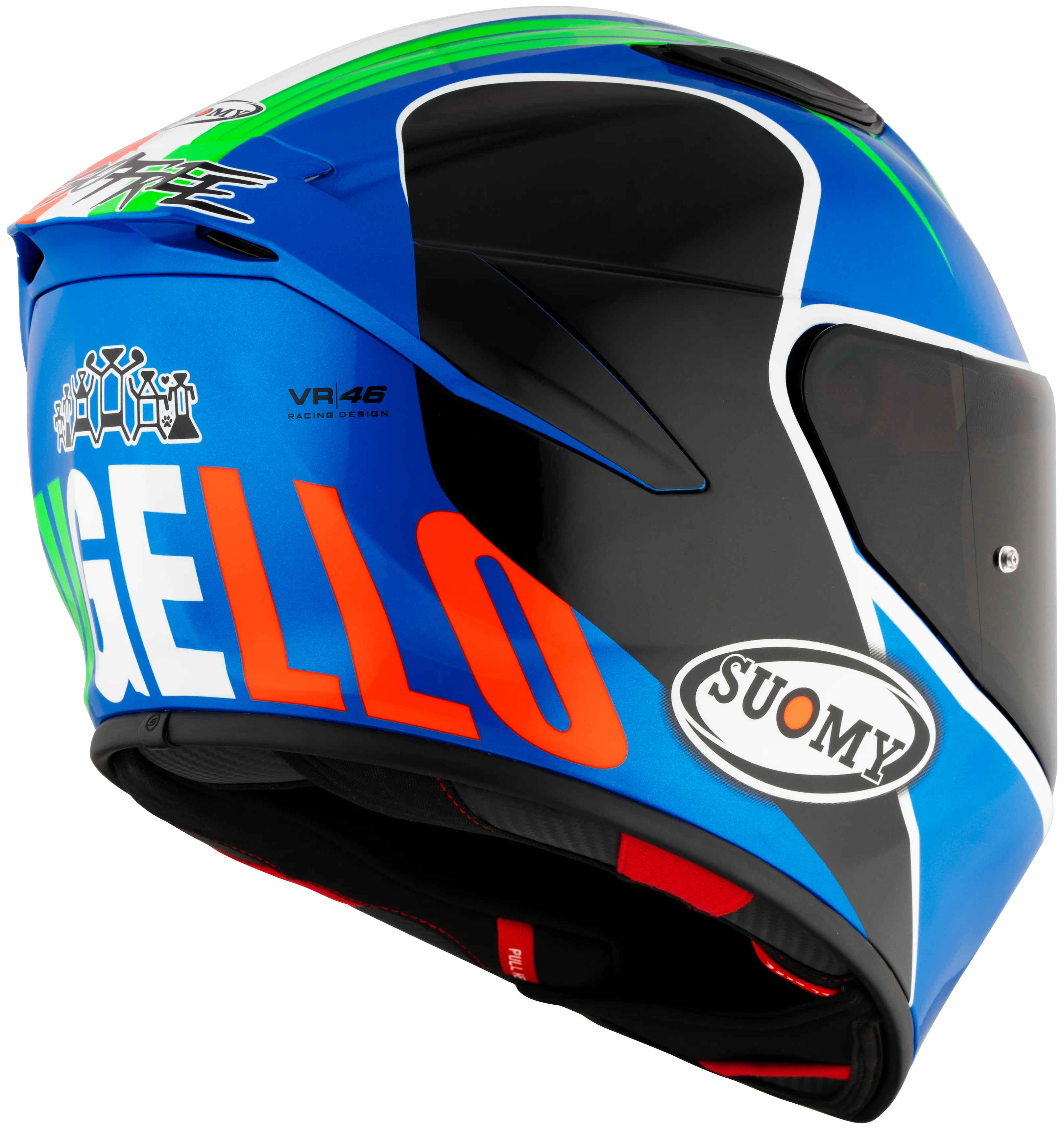 Suomy Track-1 Helm Francesco Pecco Bagnaia Mugello 2022 Replica K6T10016 - Image 7