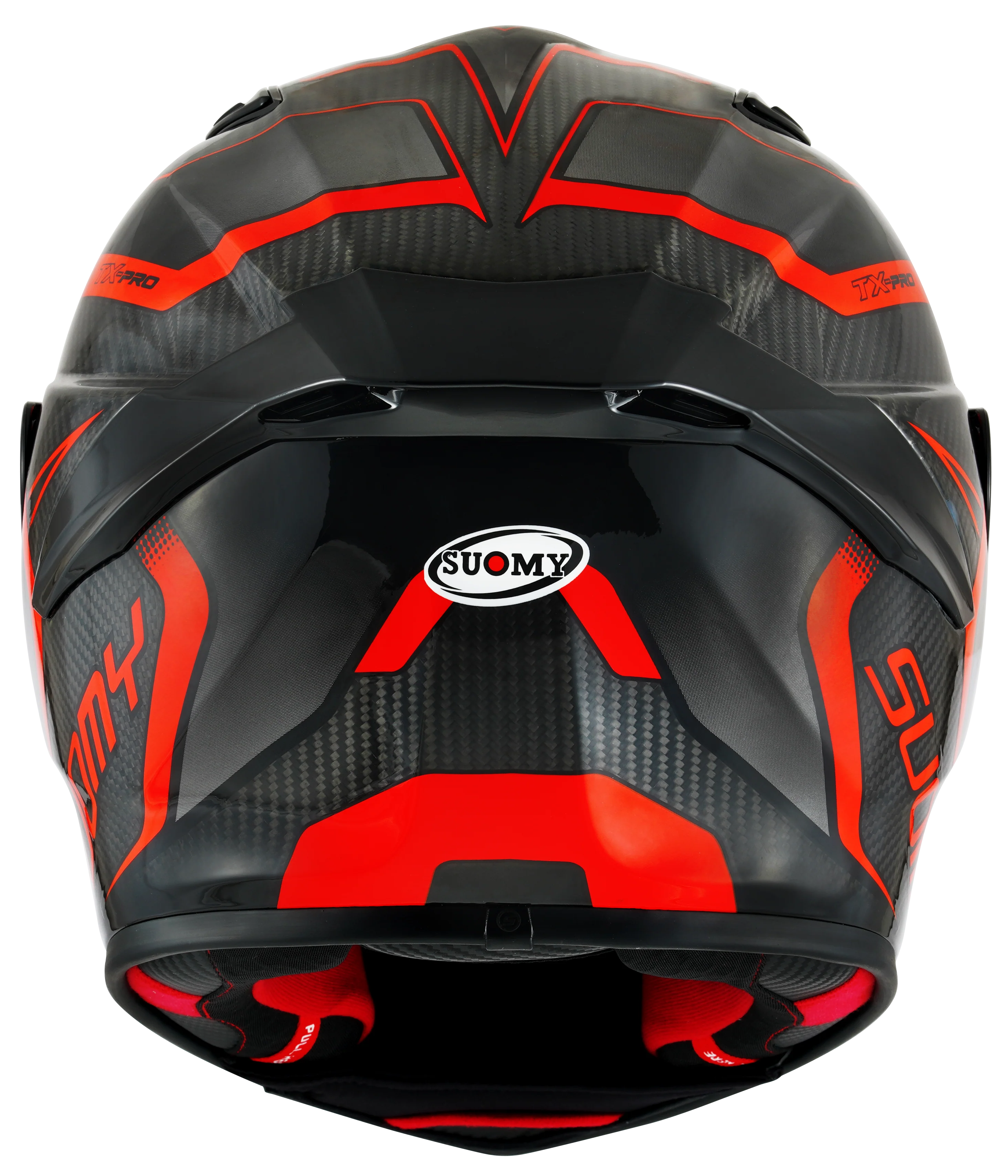 Suomy TX-Pro Helm Carbon Advance Rot Fluo K6TX0003 - Image 5
