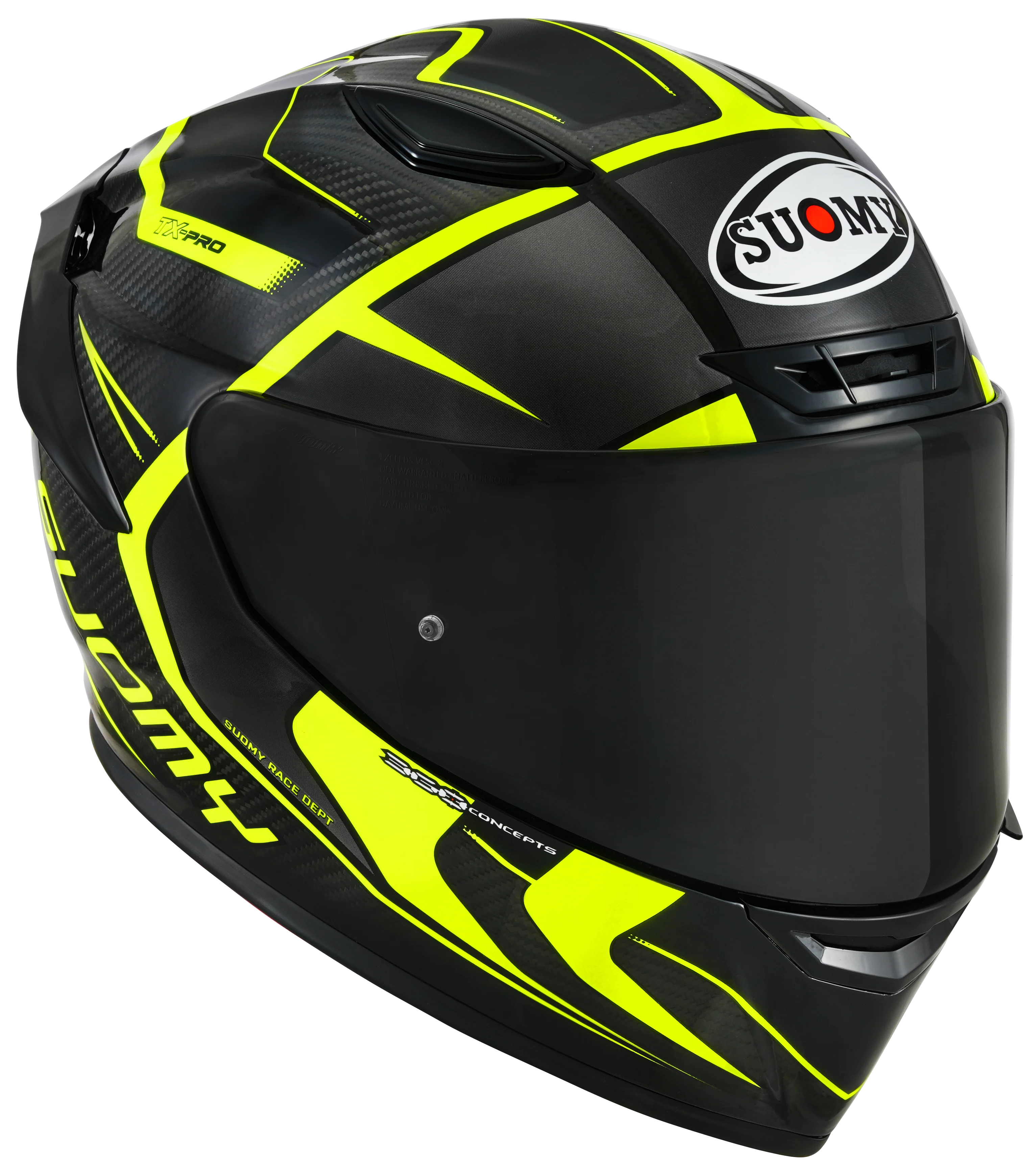 Suomy TX-Pro Helm Carbon Advance Gelb Fluo K6TX0005 - Image 3