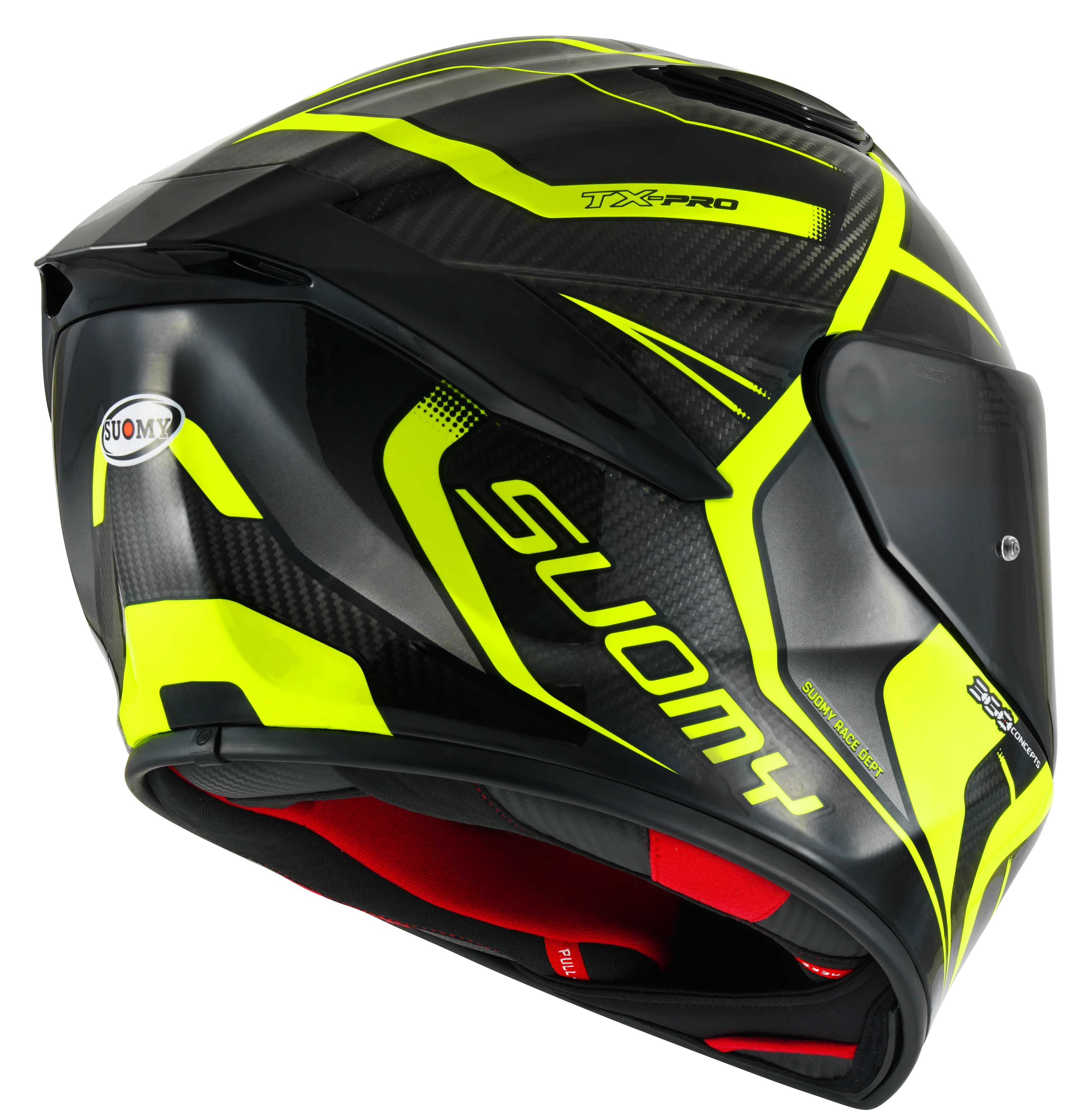 Suomy TX-Pro Helm Carbon Advance Gelb Fluo K6TX0005 - Image 7