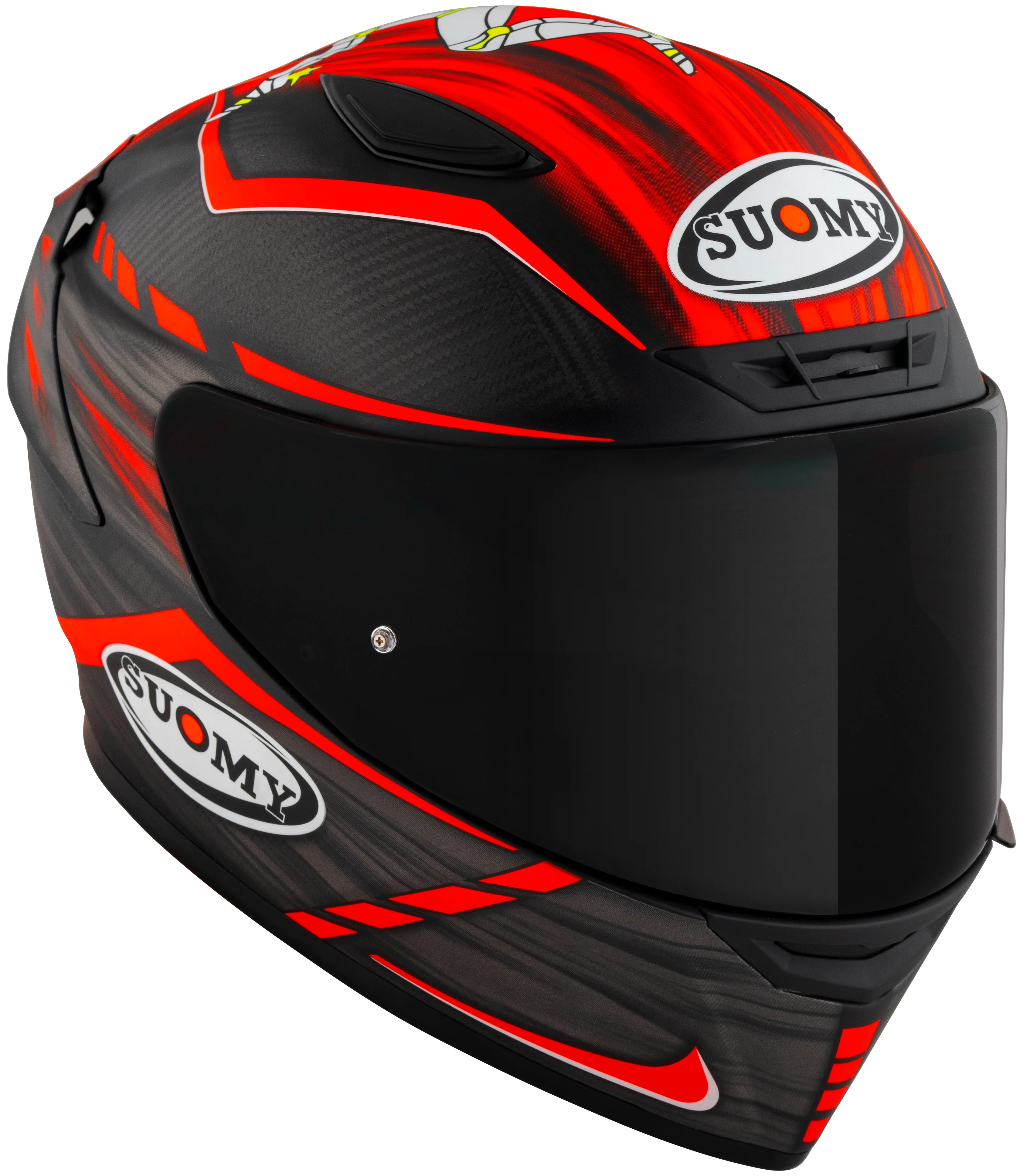Suomy TX-Pro Helm Carbon Johnson Replica Rot Matt K6TX0010 - Image 3