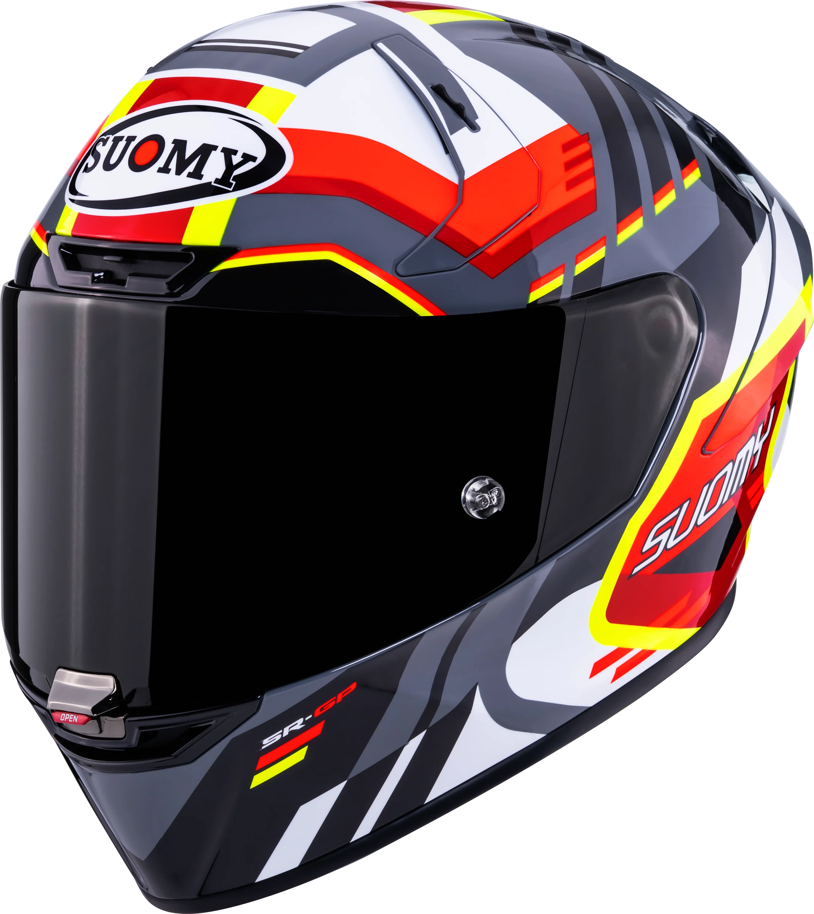 Suomy SR-GP Evo Helm Infrared Weiß/Schwarz/Rot K6S20024 - Image 8