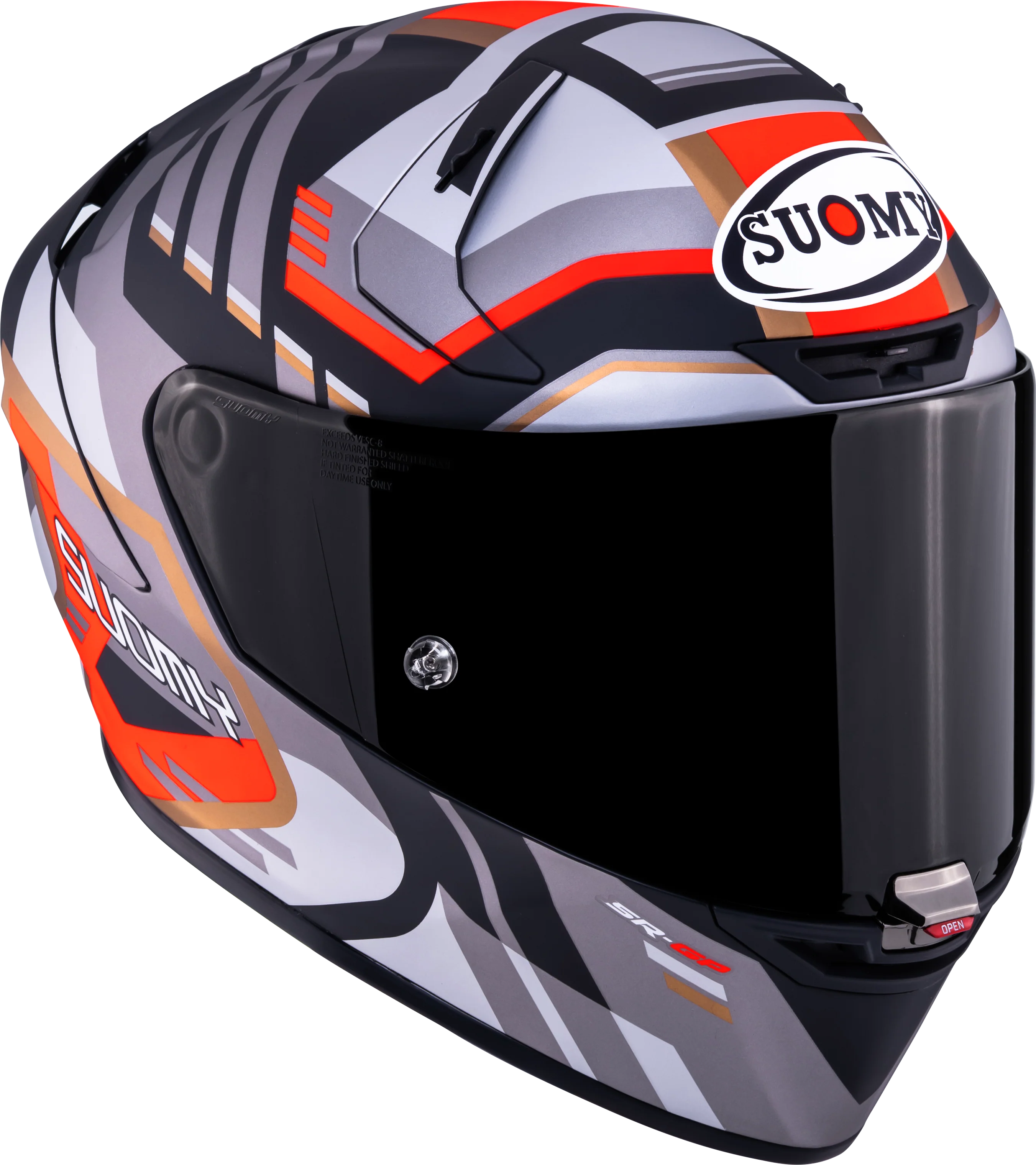 Suomy SR-GP Evo Helm Infrared Matt Grau/Rot/Schwarz K6S20025 - Image 3