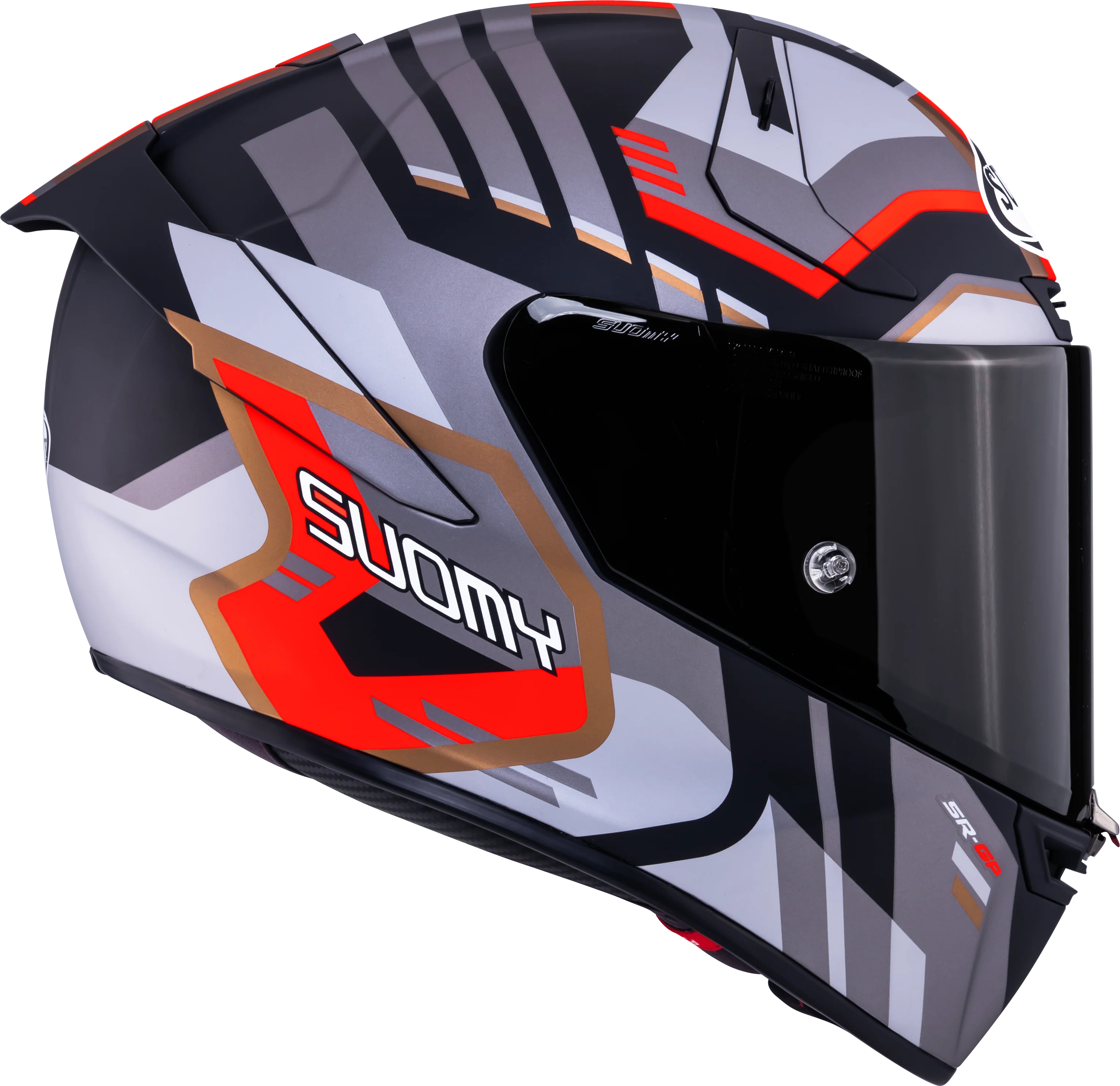 Suomy SR-GP Evo Helm Infrared Matt Grau/Rot/Schwarz K6S20025 - Image 4