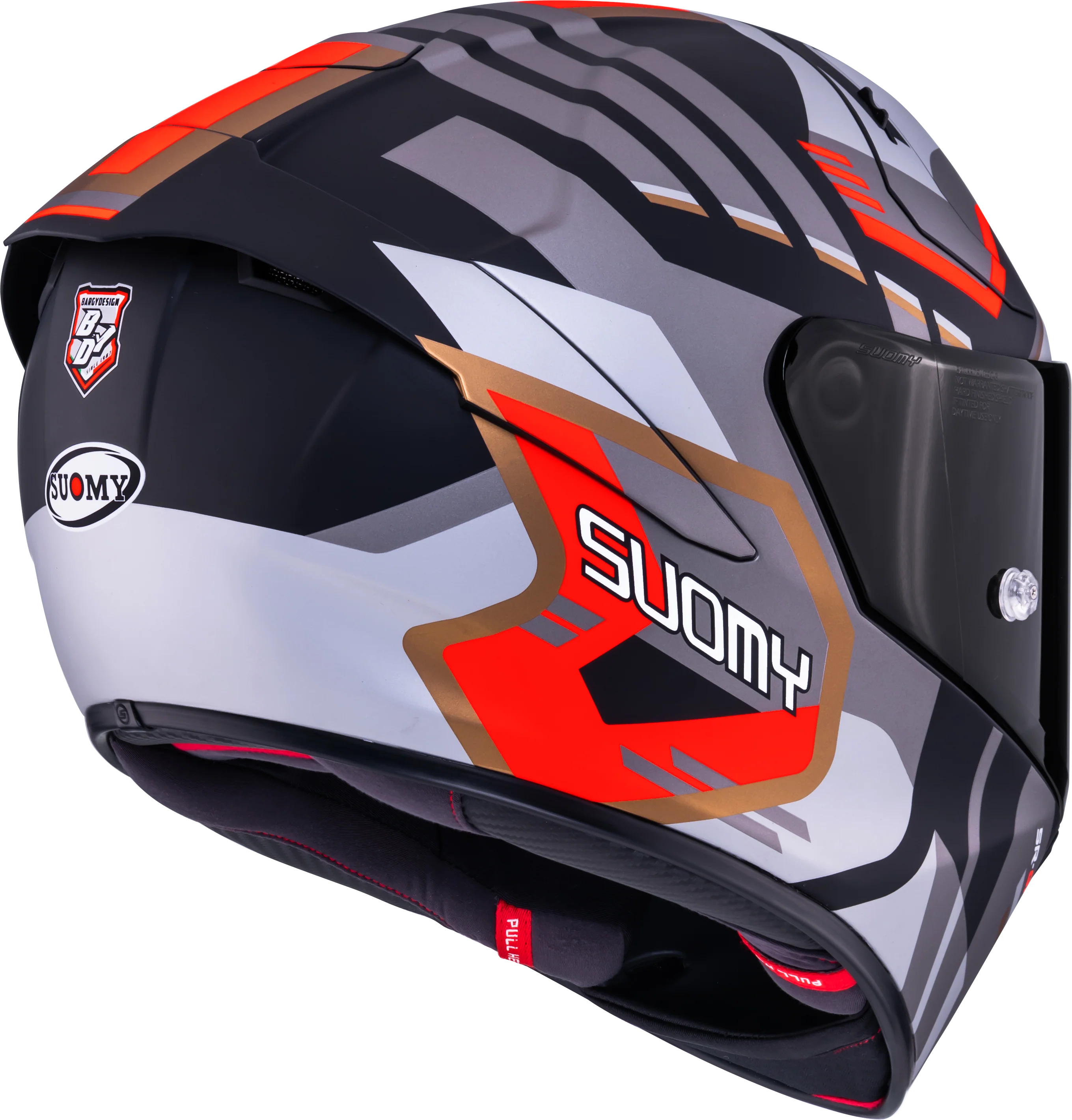 Suomy SR-GP Evo Helm Infrared Matt Grau/Rot/Schwarz K6S20025 - Image 5