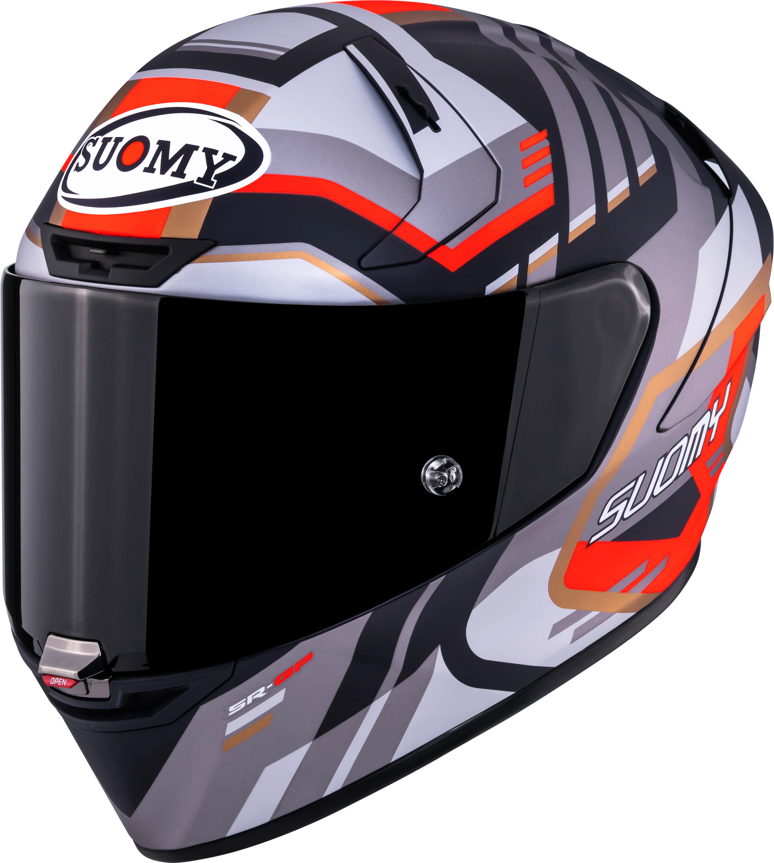 Suomy SR-GP Evo Helm Infrared Matt Grau/Rot/Schwarz K6S20025 - Image 8