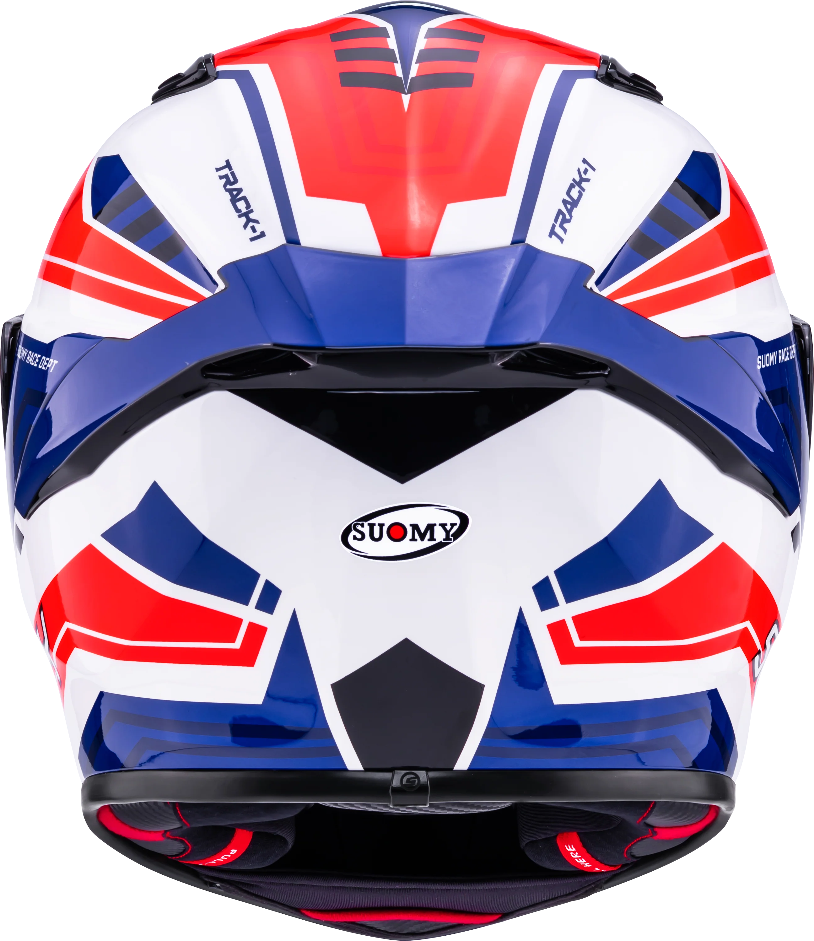 Suomy Track-1 Helm Framework Weiß/Rot/Blau K6T10023 - Image 6