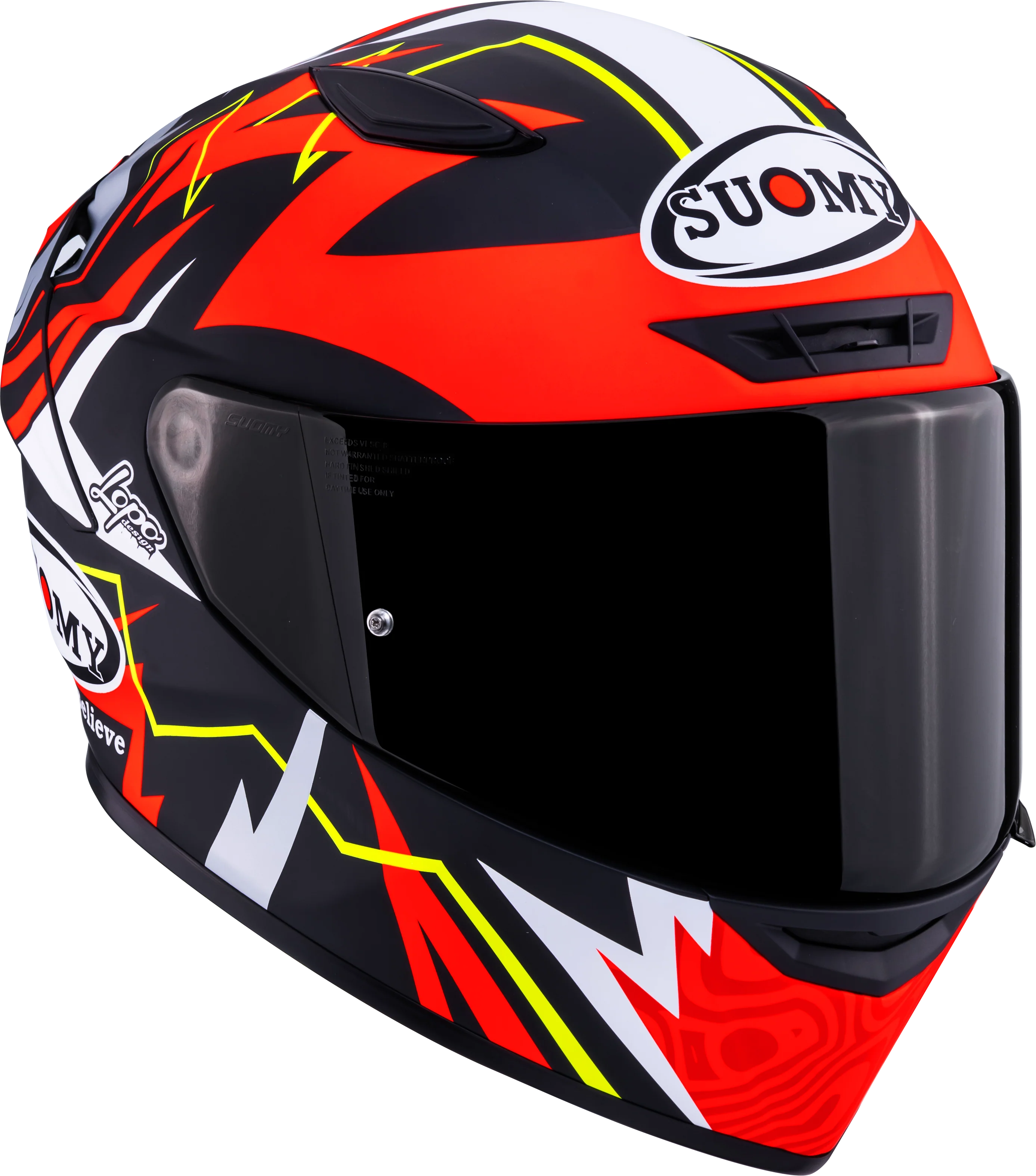Suomy Track-1 Helm Matt Rot Sam Lowes Replica 2025 K6T10020 - Image 3