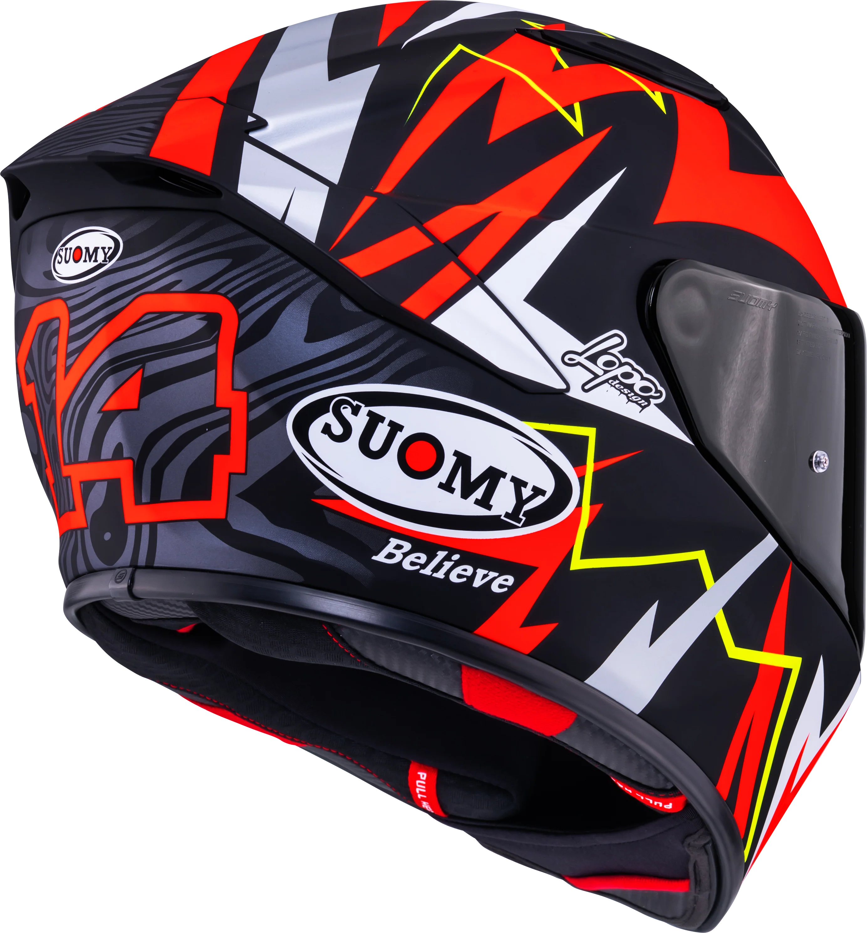 Suomy Track-1 Helm Matt Rot Sam Lowes Replica 2025 K6T10020 - Image 5