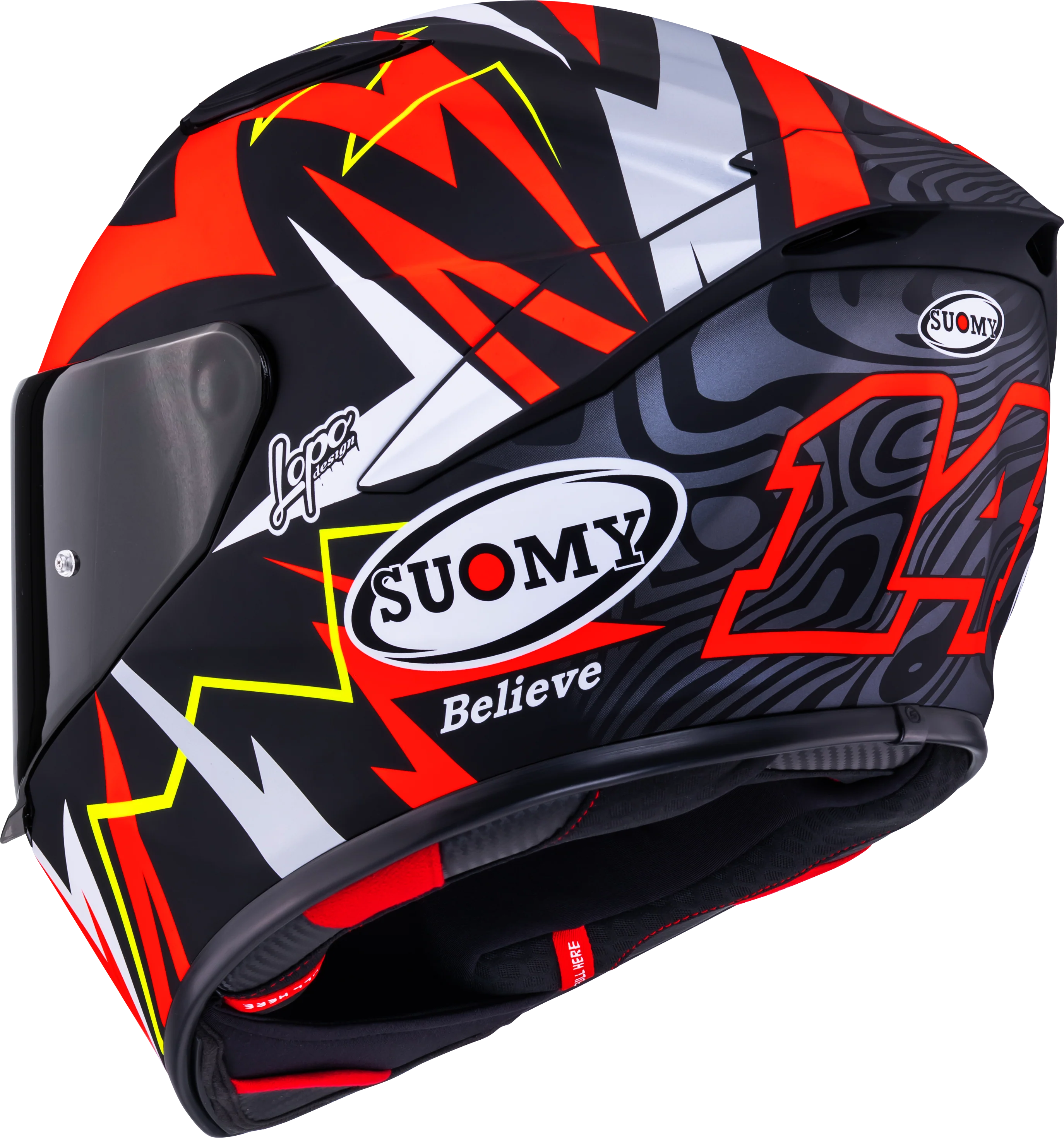Suomy Track-1 Helm Matt Rot Sam Lowes Replica 2025 K6T10020 - Image 7