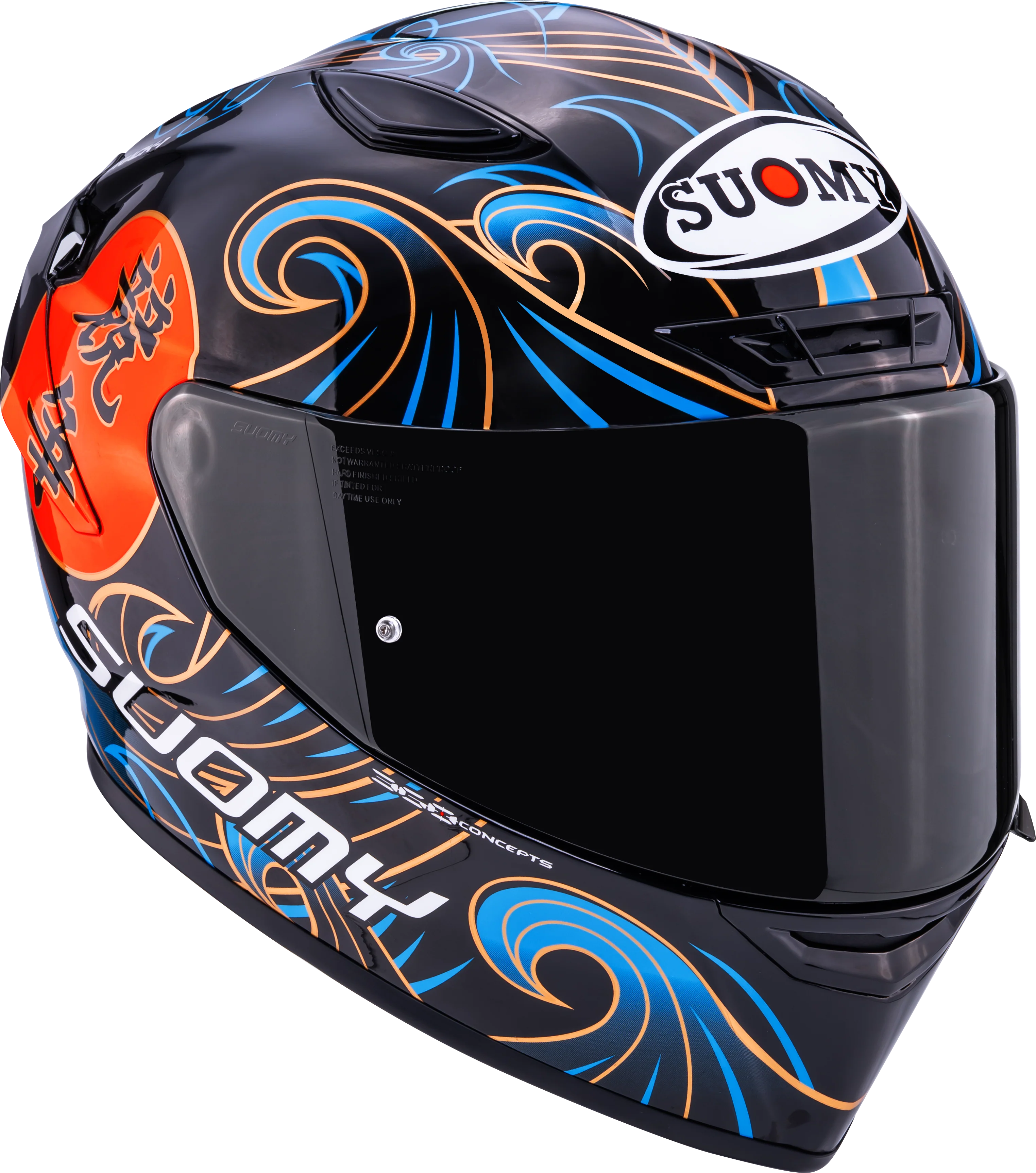 Suomy Track-1 Helm Waves Schwarz K6T10026 - Image 3