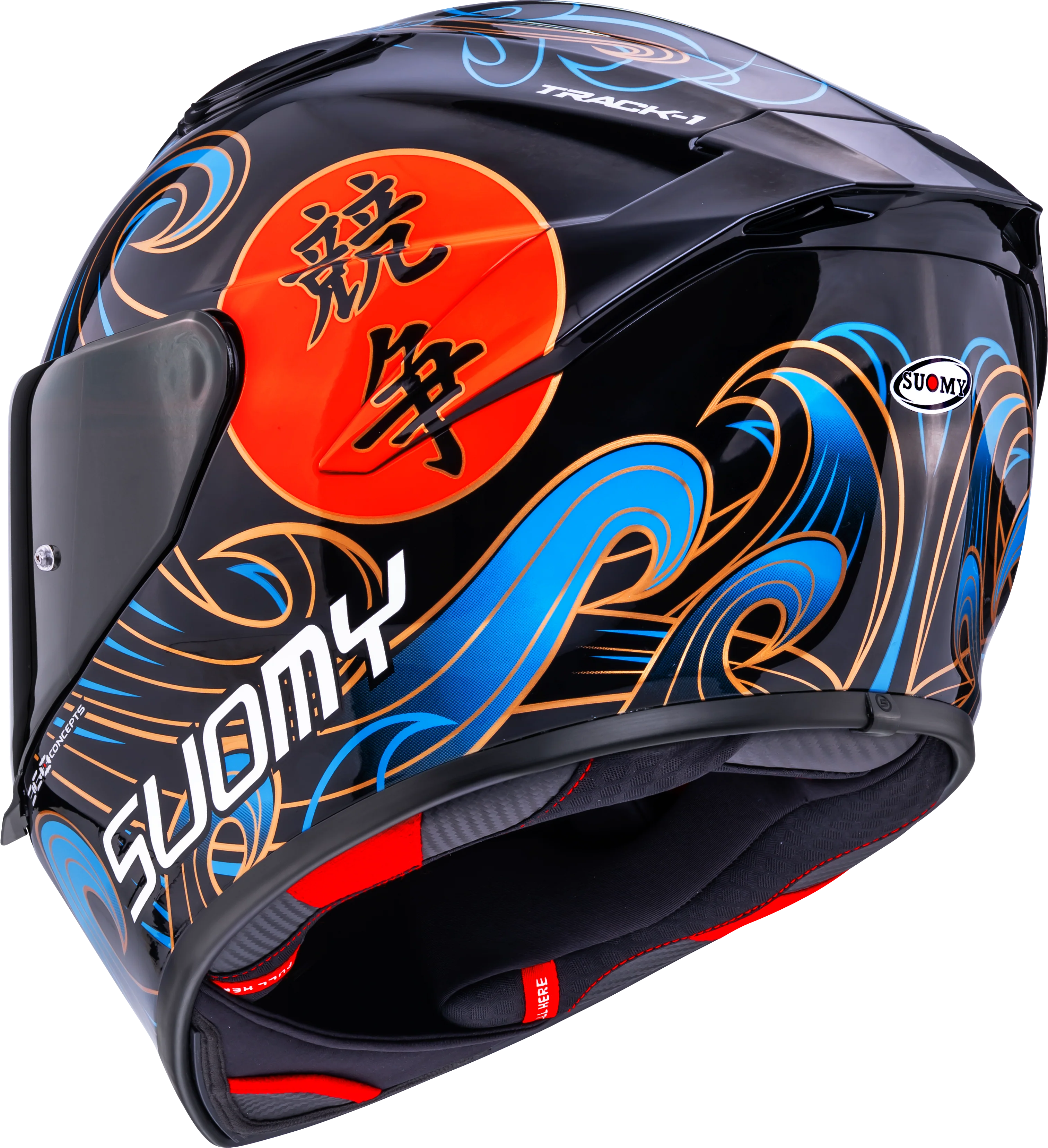 Suomy Track-1 Helm Waves Schwarz K6T10026 - Image 7