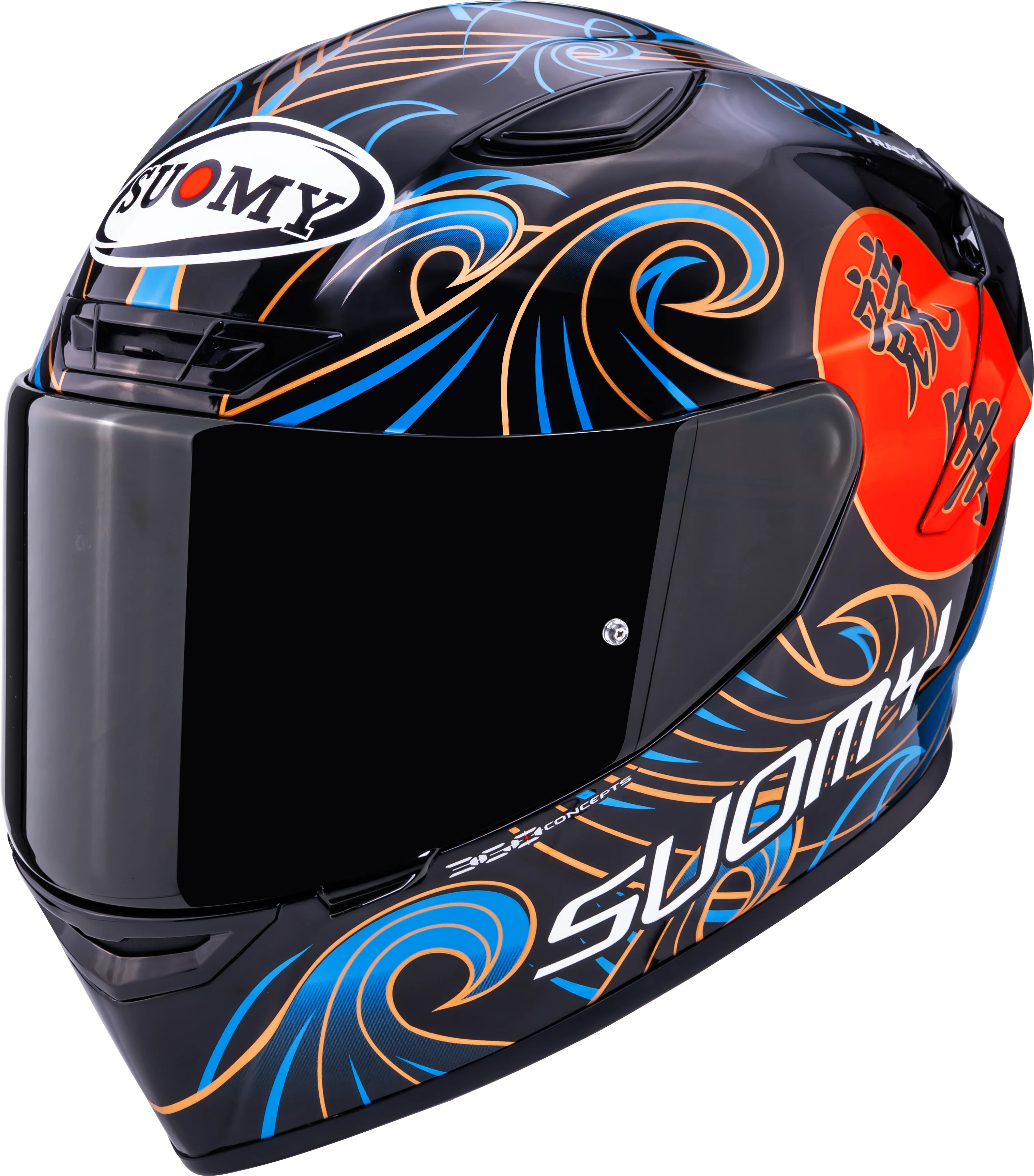 Suomy Track-1 Helm Waves Schwarz K6T10026 - Image 8