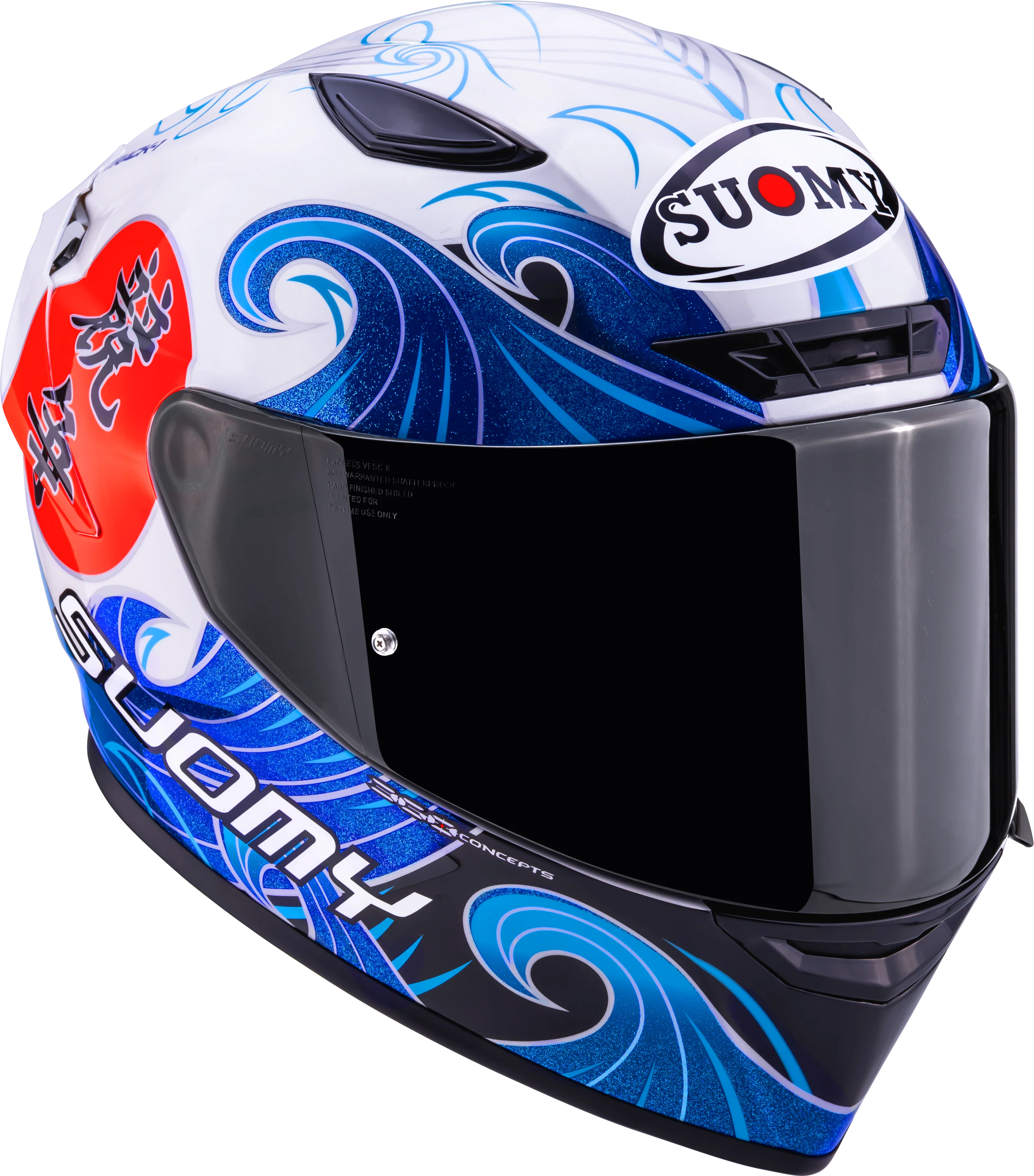 Suomy Track-1 Helm Waves Weiß K6T10025 - Image 3